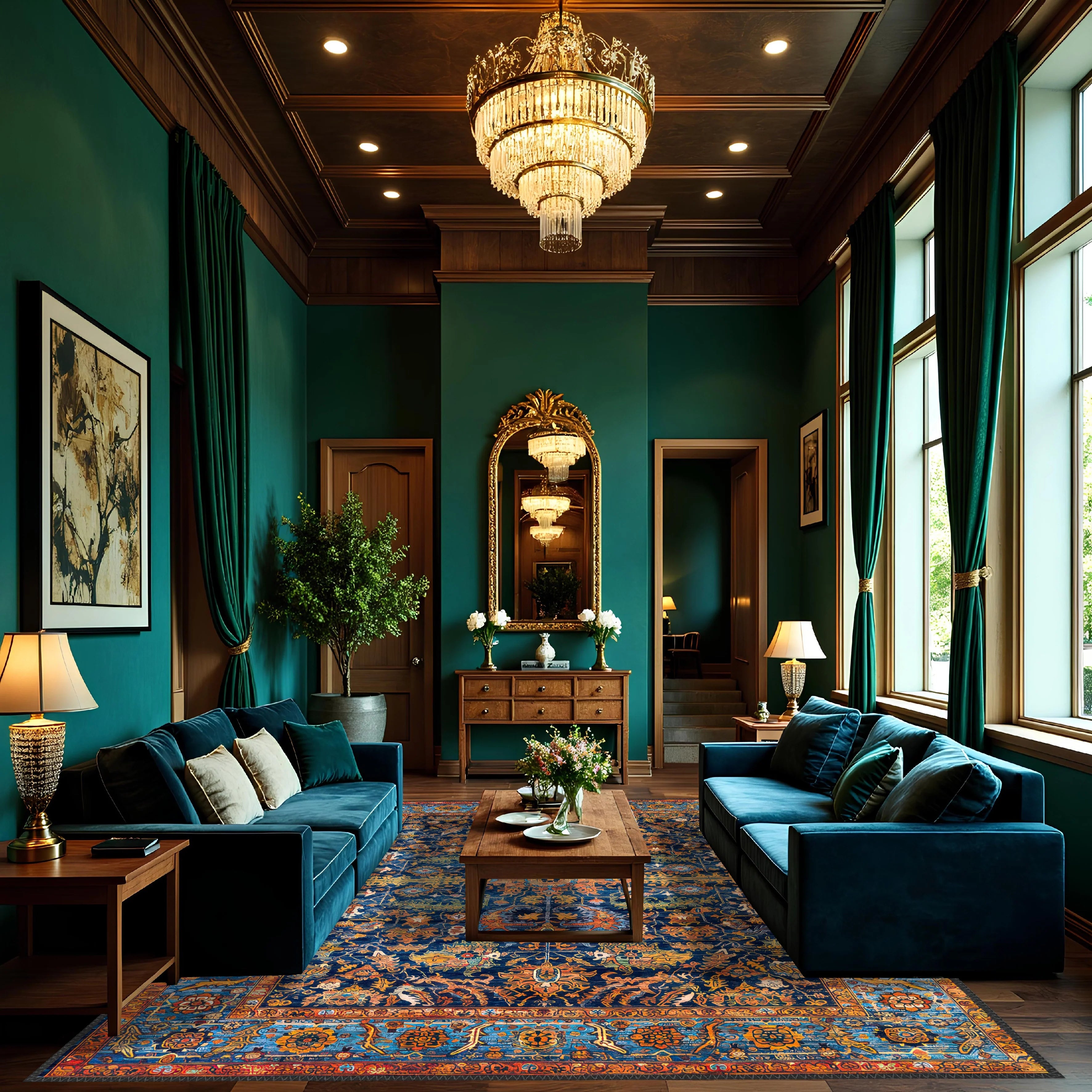 Royal Blue Persian Rug