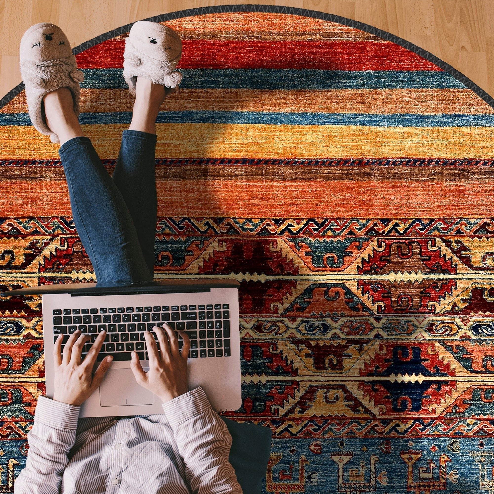 Colorful Kilim Rug - Aladdinrugs