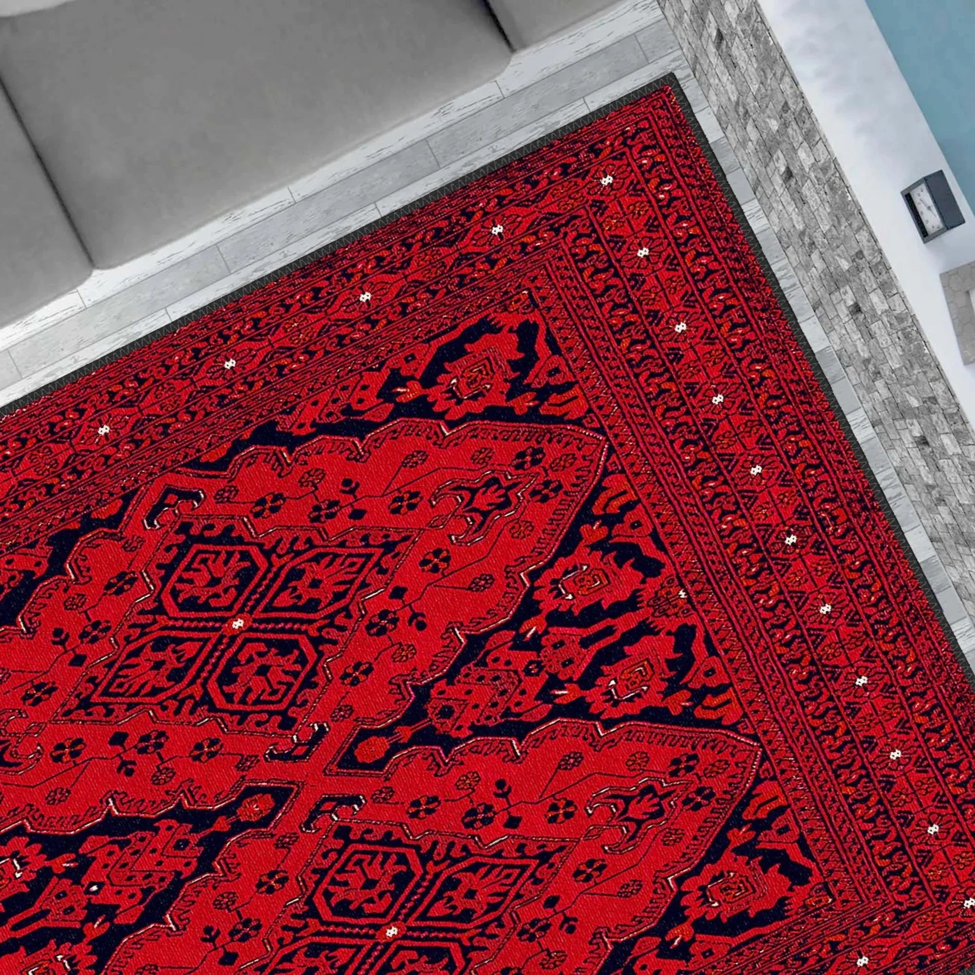 Red Traditional Rug - Aladdinrugs