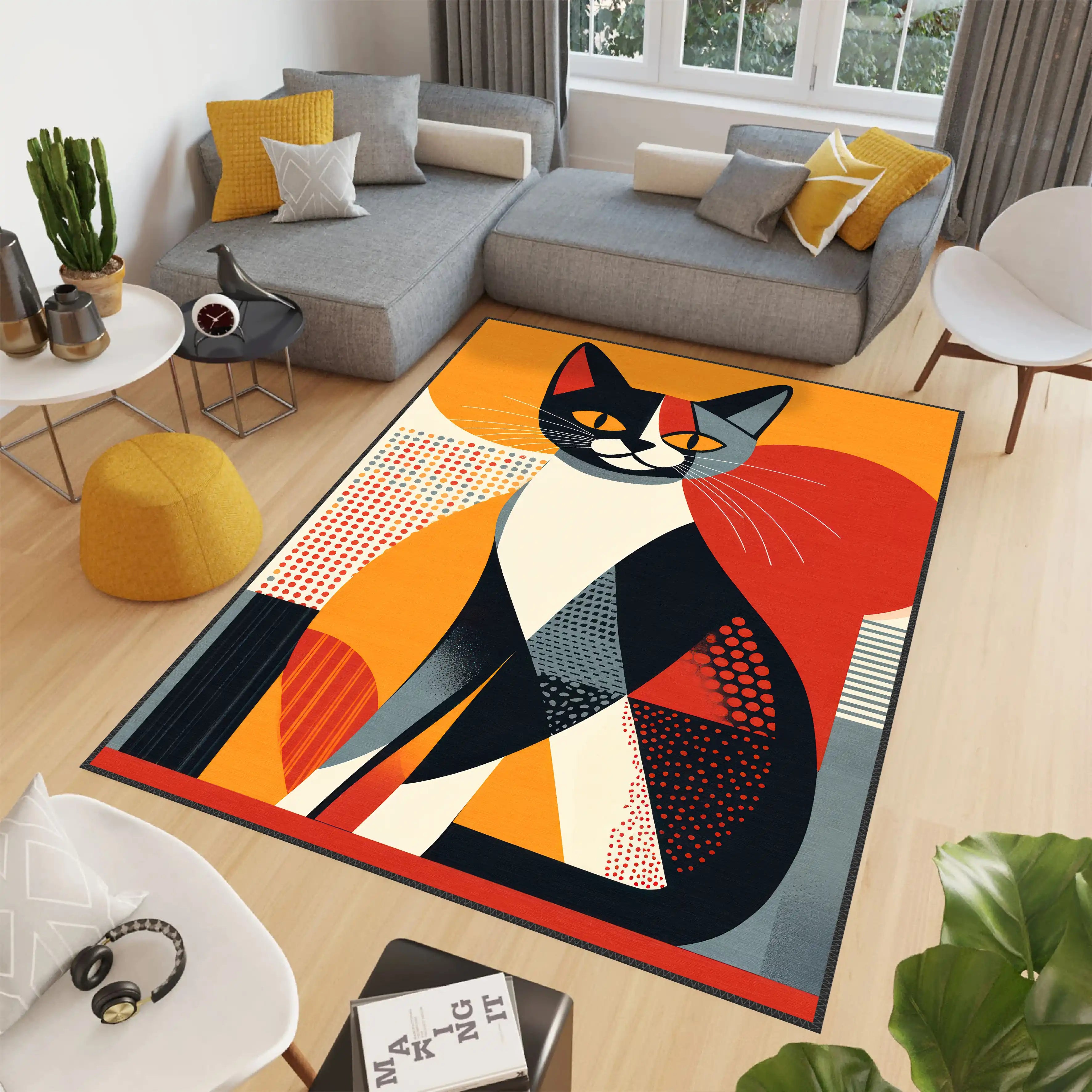 Artistic Cat Carpet - Aladdinrugs