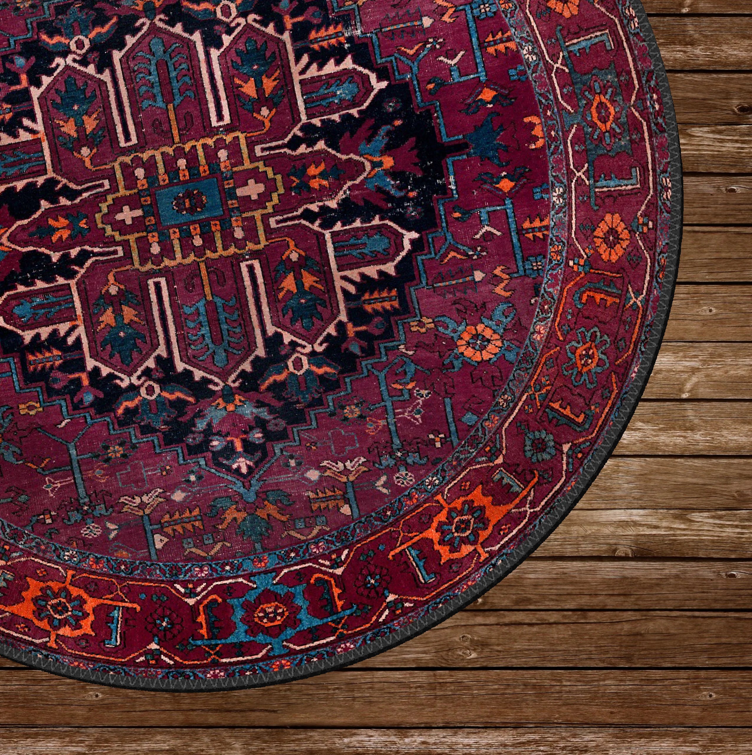 Deep Burgundy Rug - Aladdinrugs