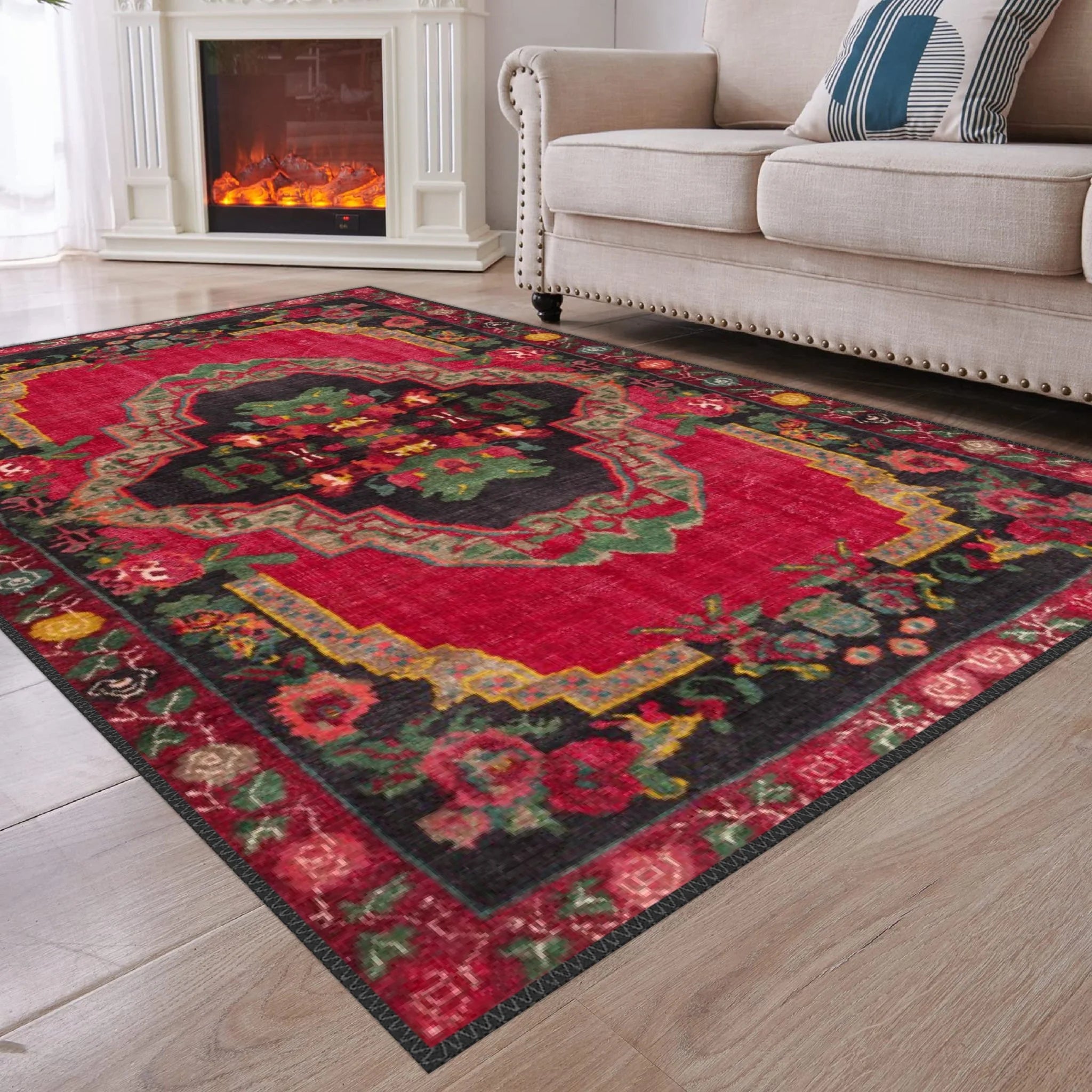 Karabakh Floral Rug - Aladdinrugs