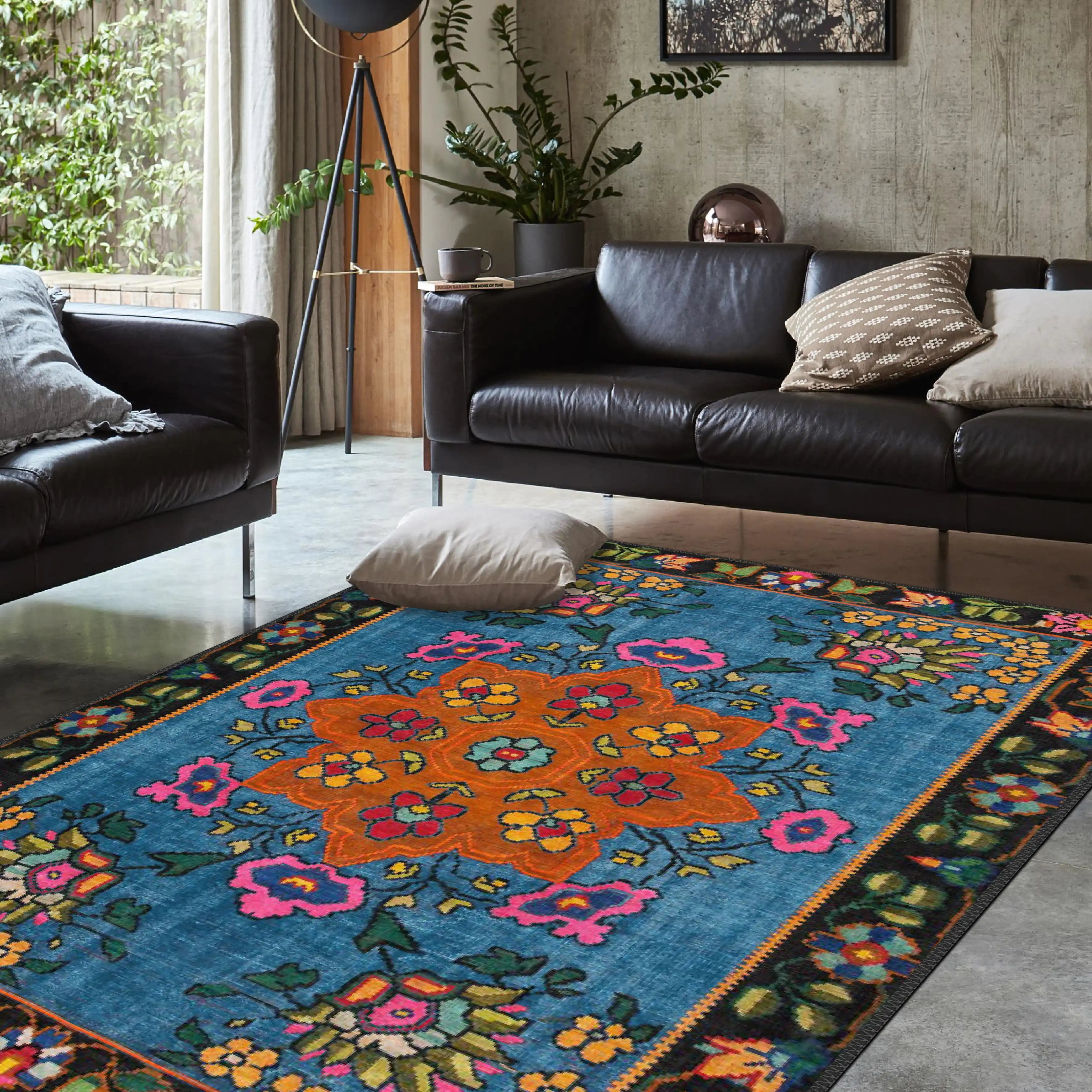 Blue Karabagh Rug - Aladdinrugs