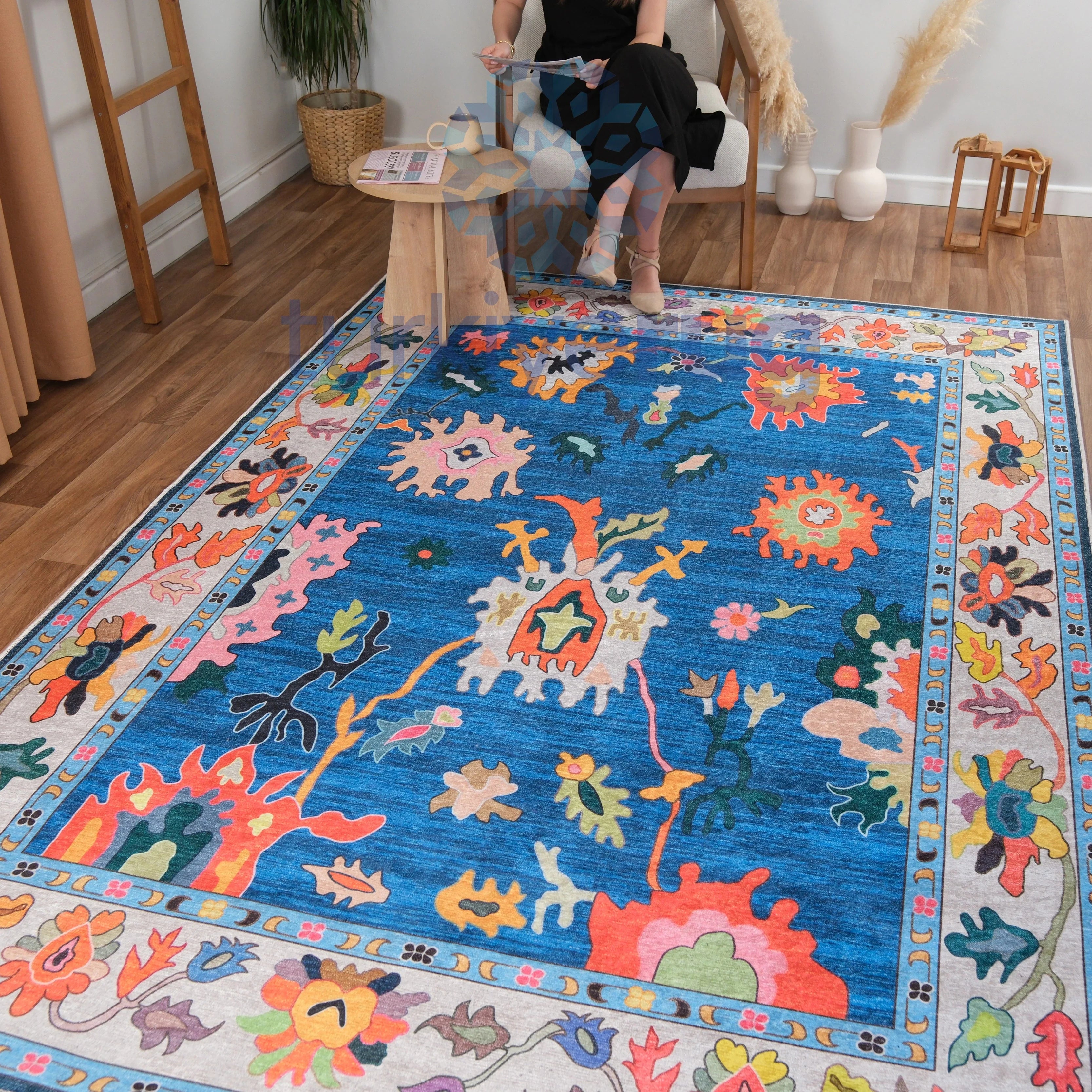 Colorful Oushak Rug - Aladdinrugs