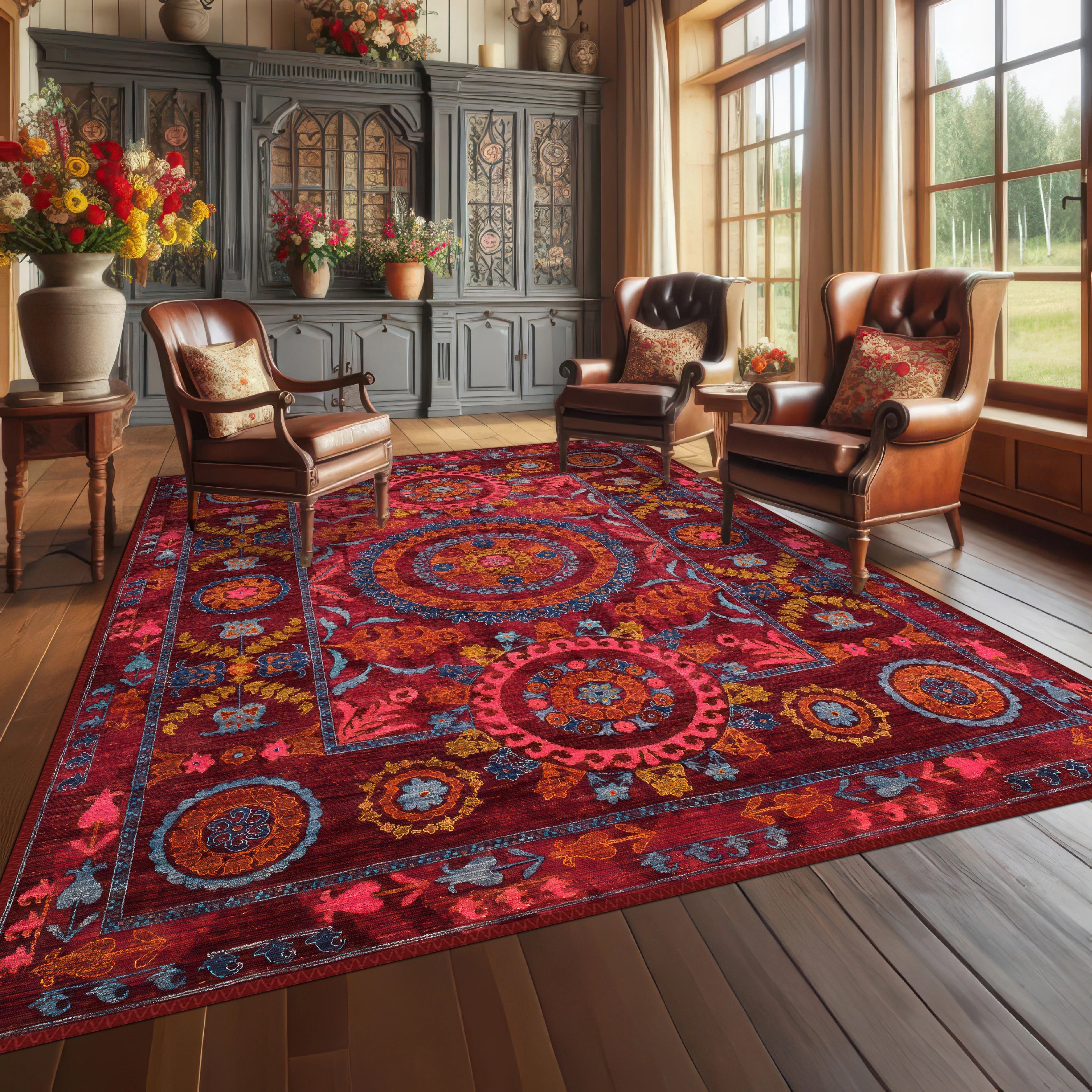 Opulent Red Carpet - Aladdinrugs