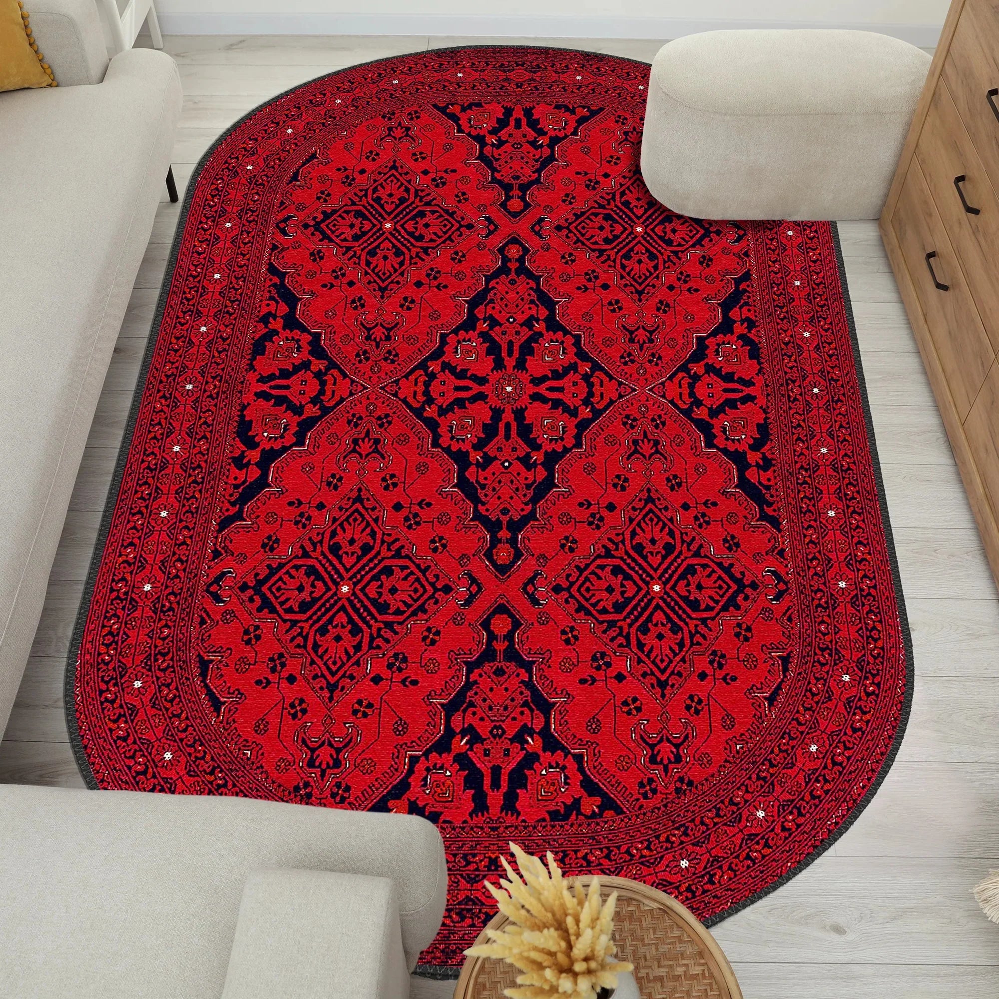 Red Traditional Rug - Aladdinrugs