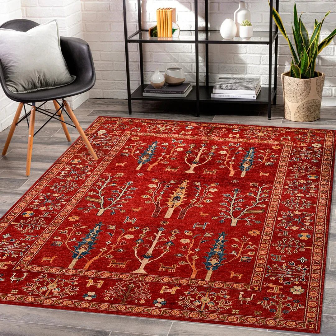 Tree and Animal Motifs - Aladdinrugs