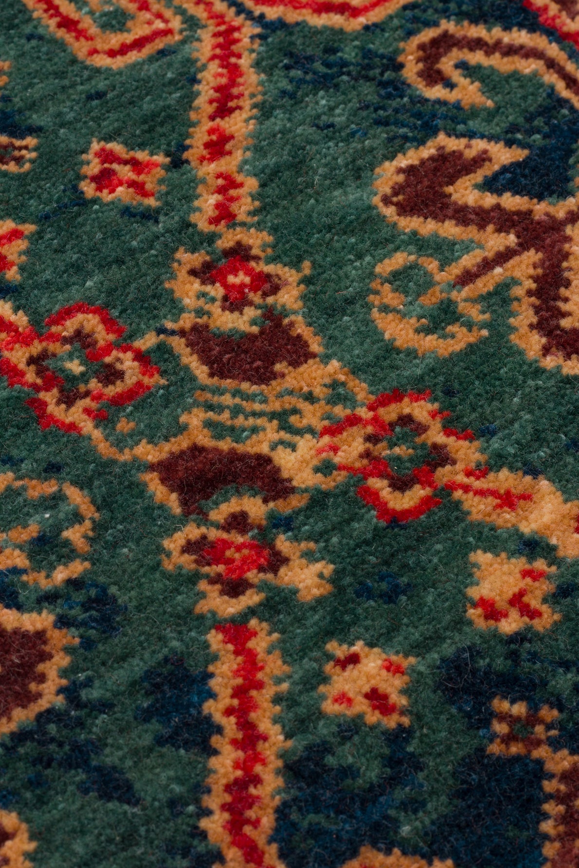 Tribal Geometric Rug Red Blue Kazak Style Area Rug