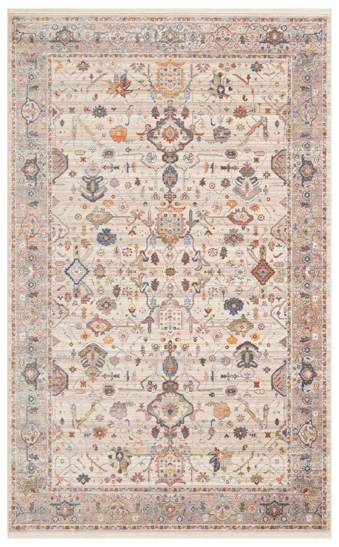 Turkish Seraphina Rug – Elegant Ivory Anatolian Design