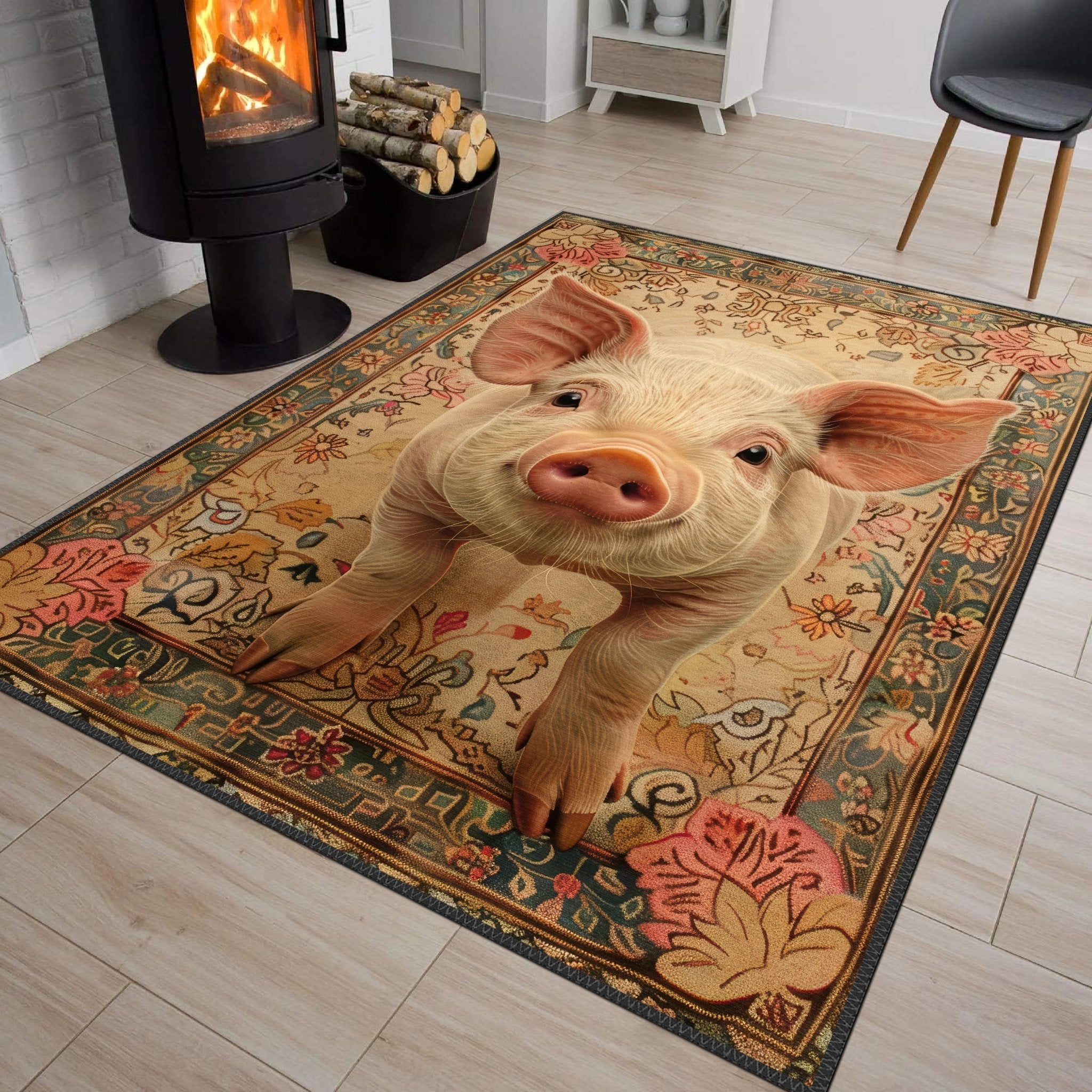Charming Piglet Rug - Aladdinrugs