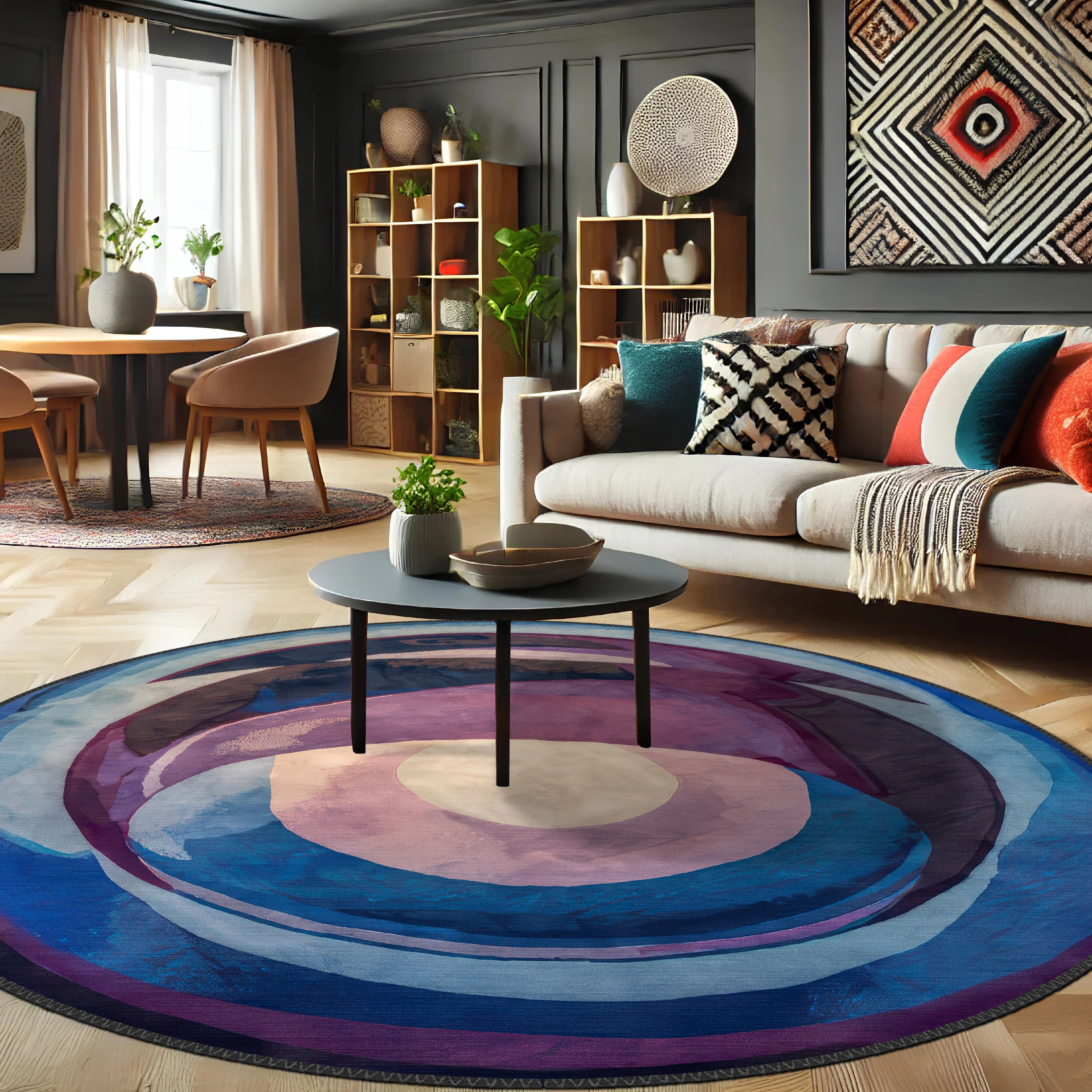 Purple Swirl Rug - Aladdinrugs