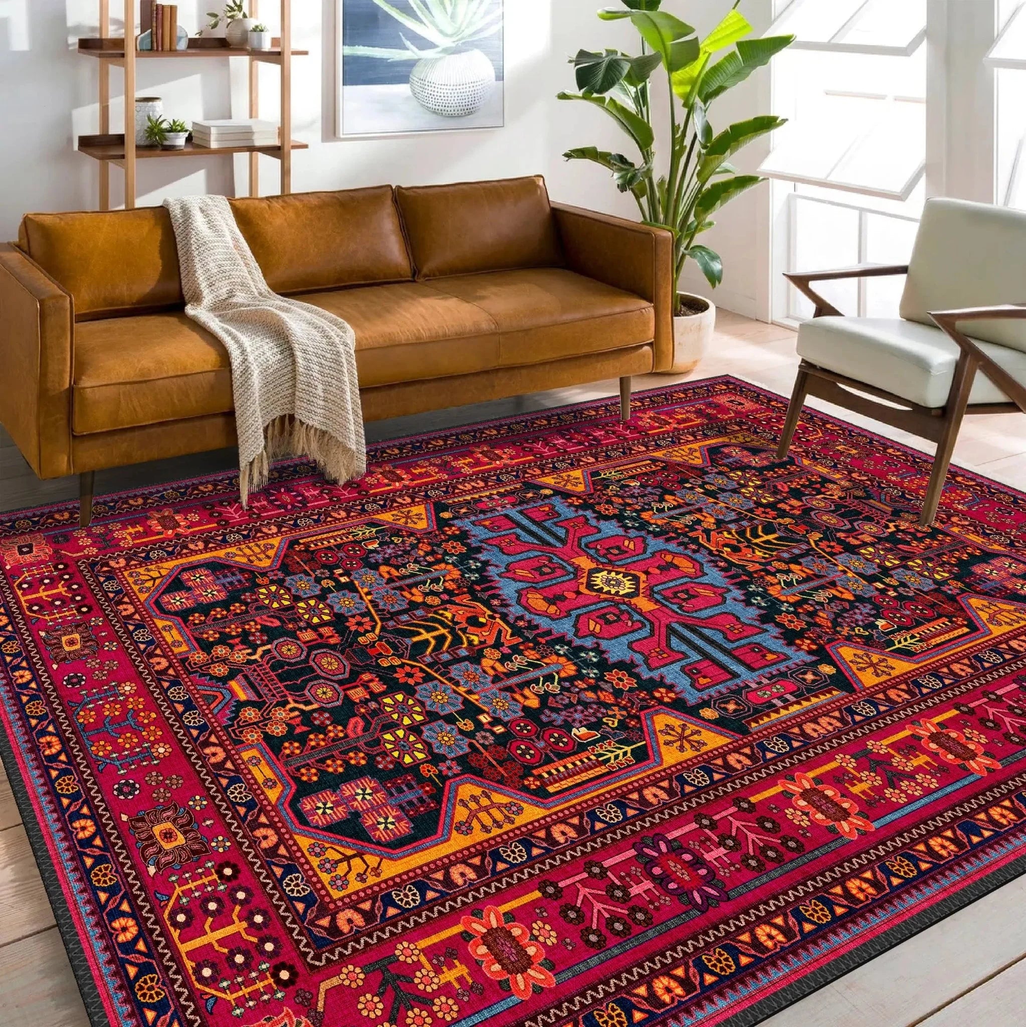 Vibrant Persian Style Bold Rug - Aladdinrugs