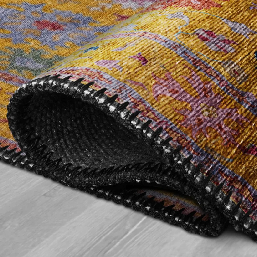 Vibrant Yellow Rug - Aladdinrugs