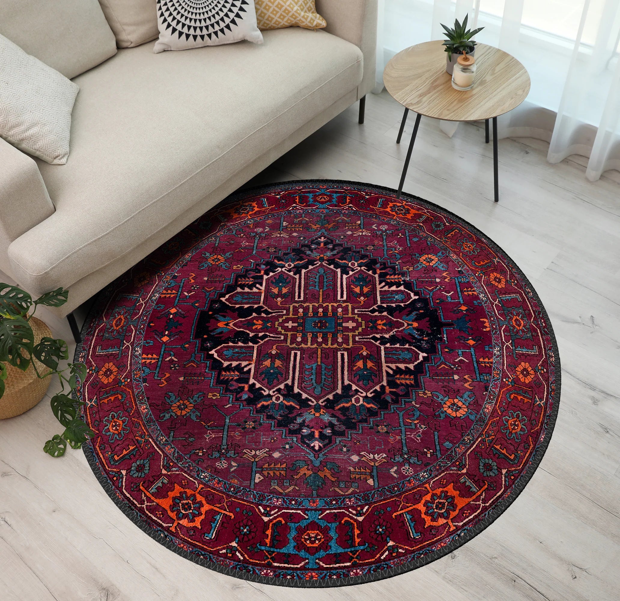Deep Burgundy Rug - Aladdinrugs