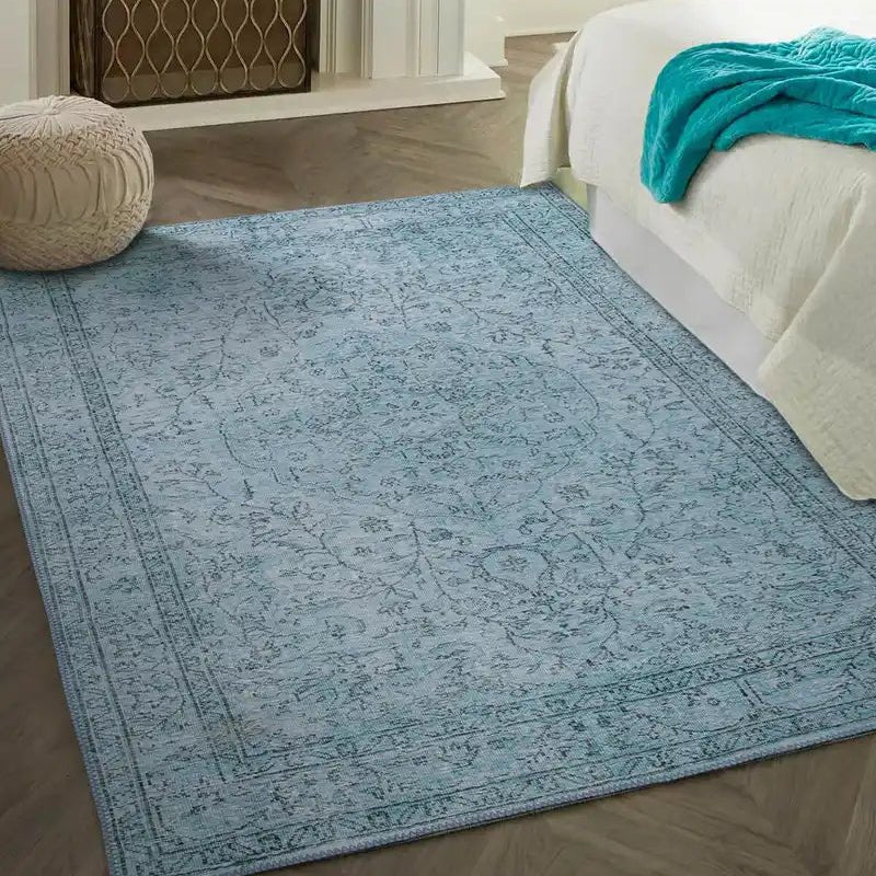 Blue Medallion Rug - Aladdinrugs