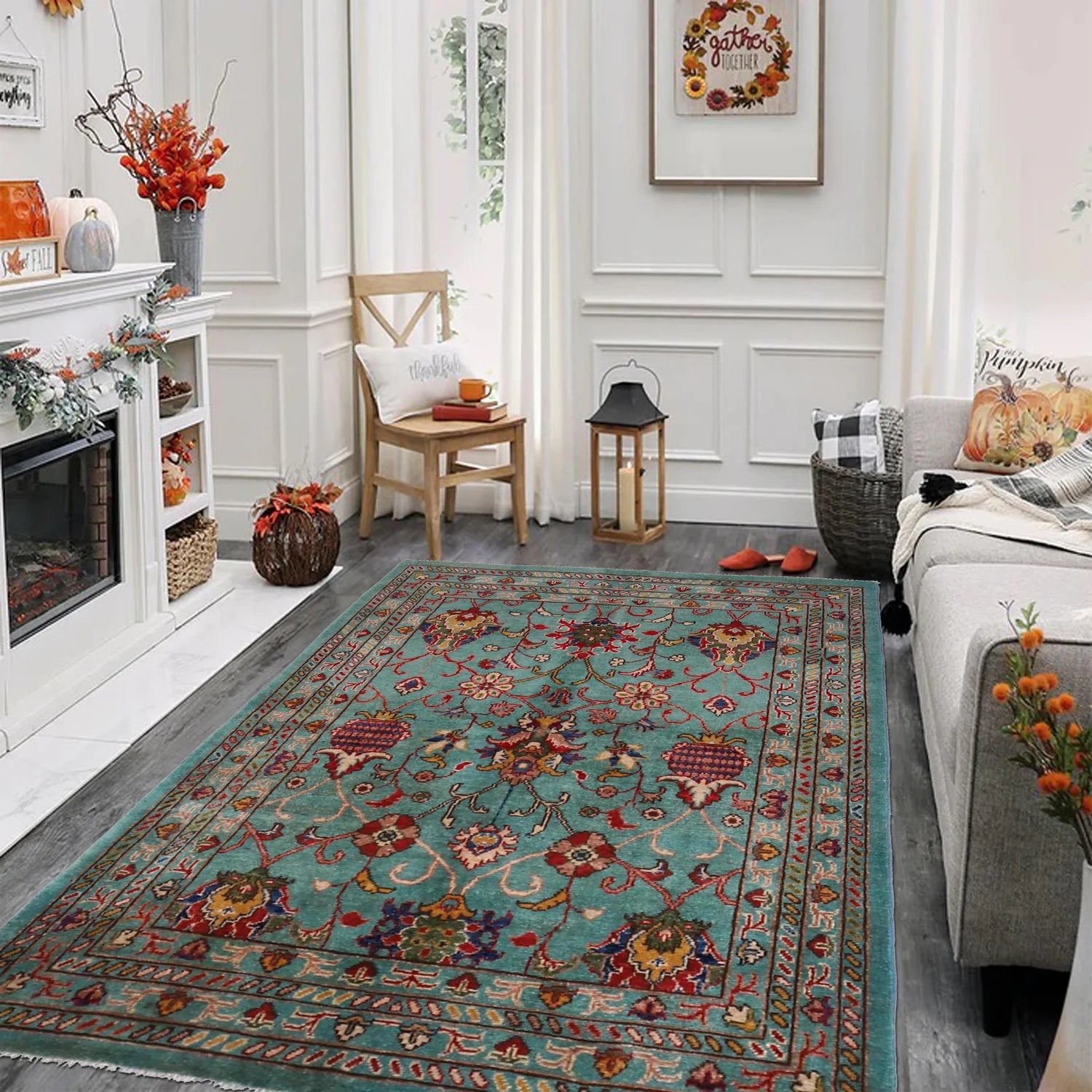 Handmade Tree of Life Rug 120 x 176 (cm) - No. W34054