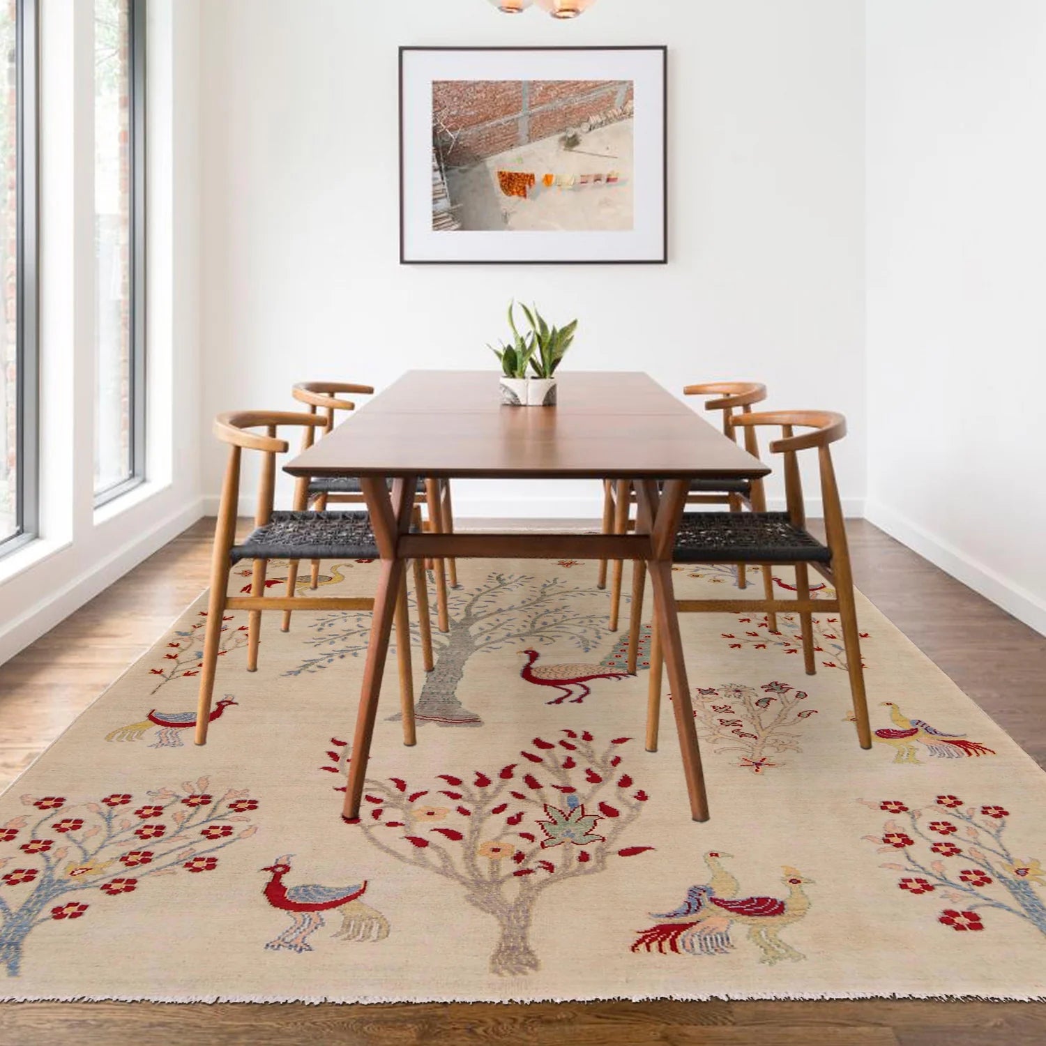Hand-Knotted Tree of Life Carpet 163 x 247 (cm) - No. W34062