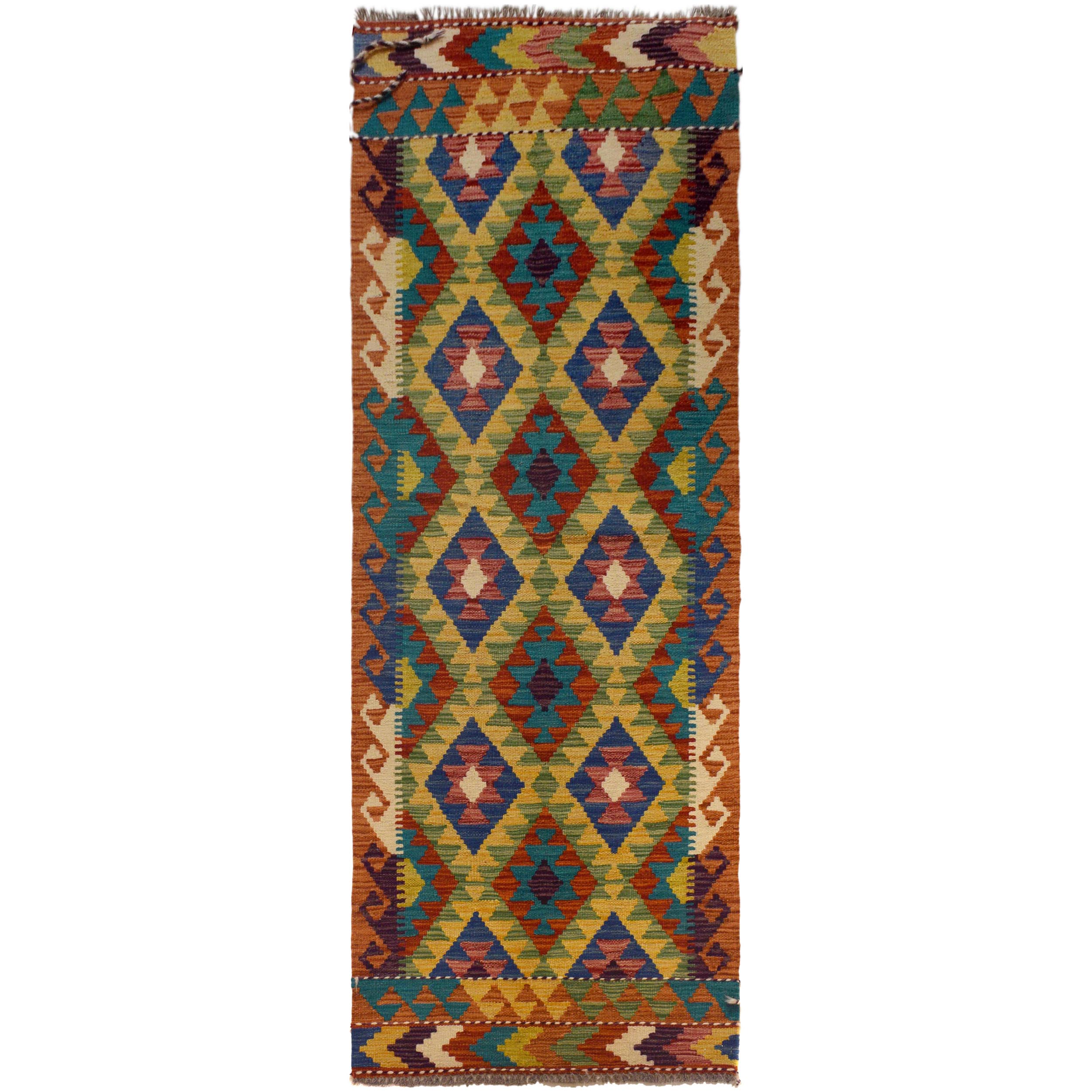 Vegetable Kilim Runner Rug 72x202 cm Carpet W35543