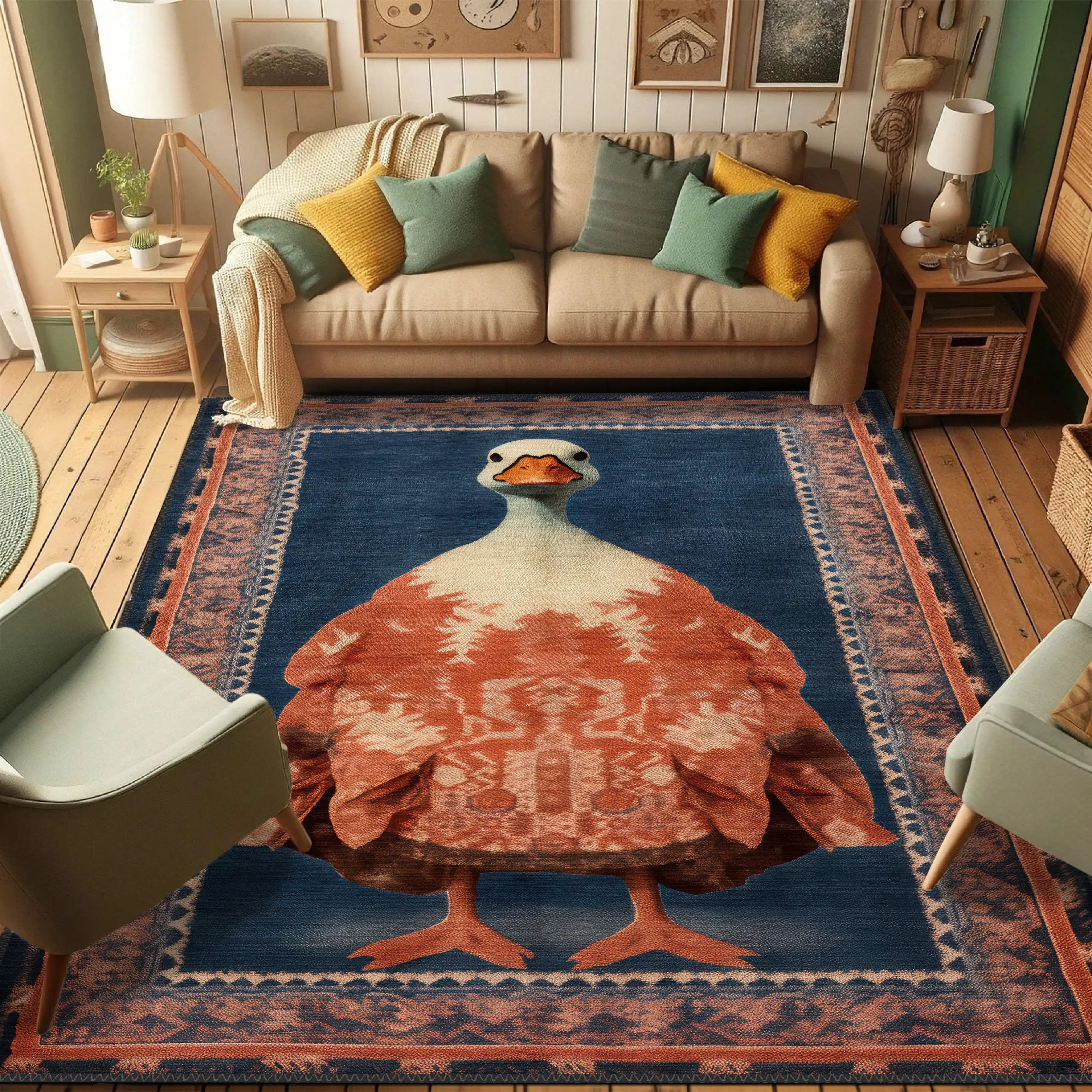Rustic Duck Carpet - Aladdinrugs