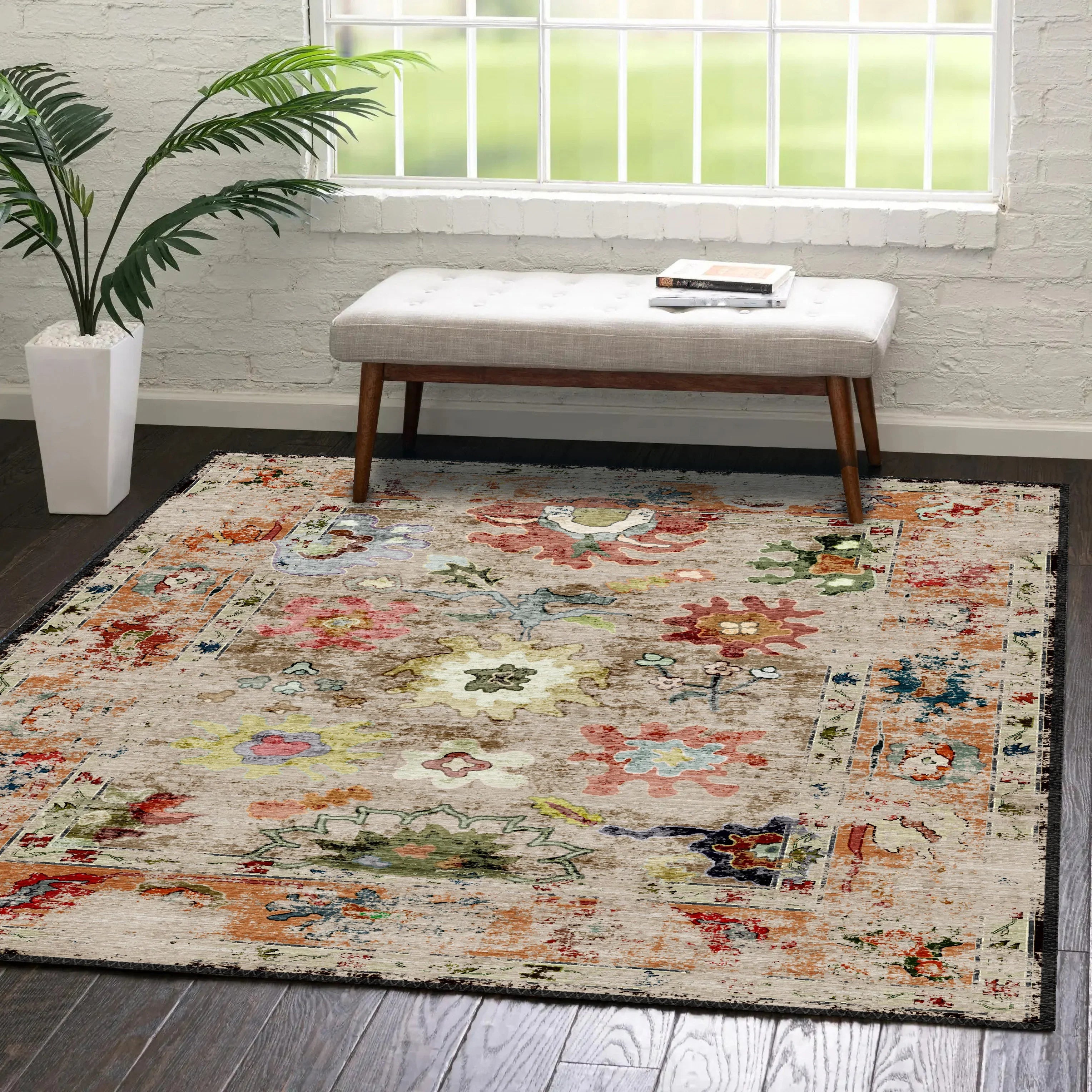 Rustic Oushak Rug - Aladdinrugs