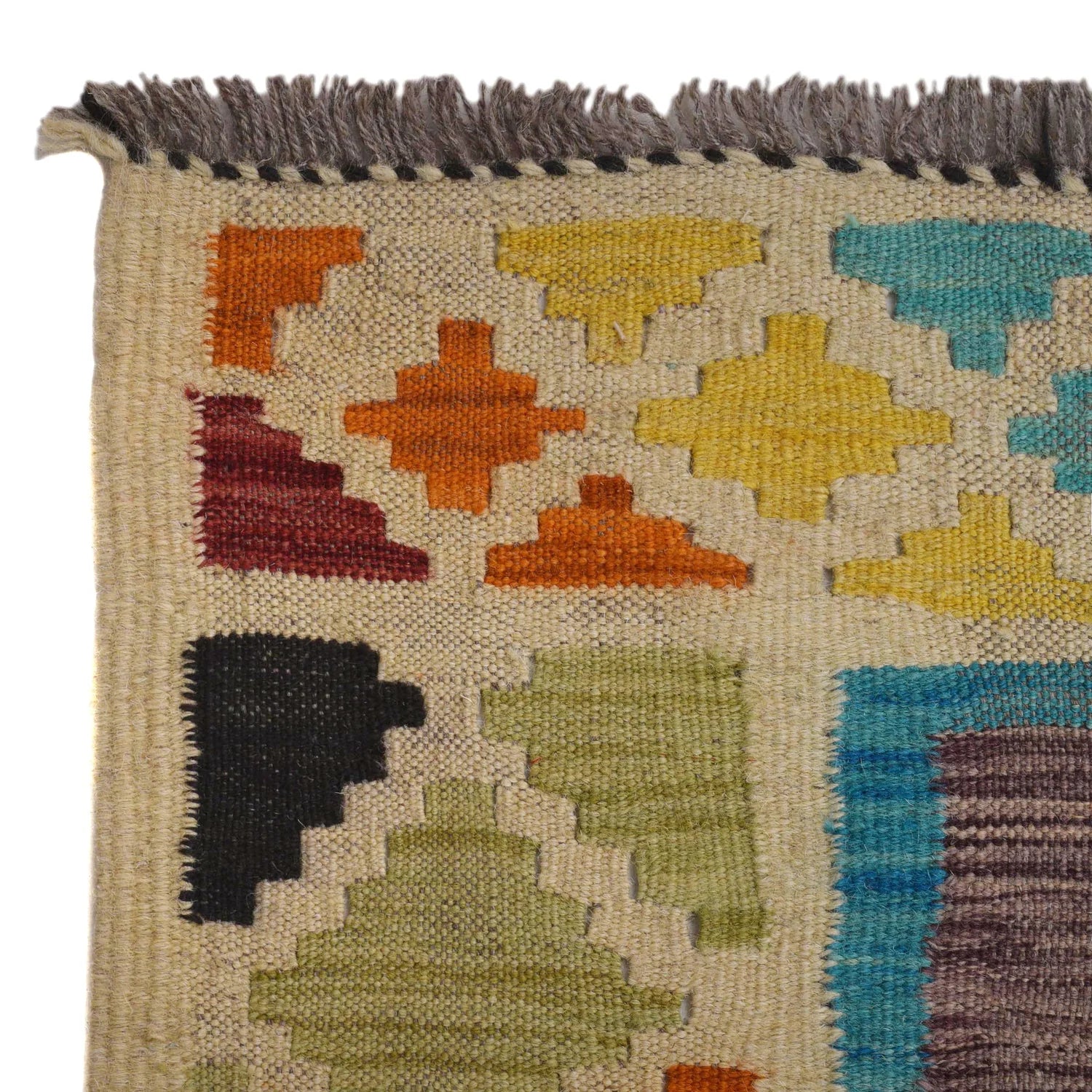 Handmade Natural Wool Kilim Rug 135 × 220 cm – No. Y31571