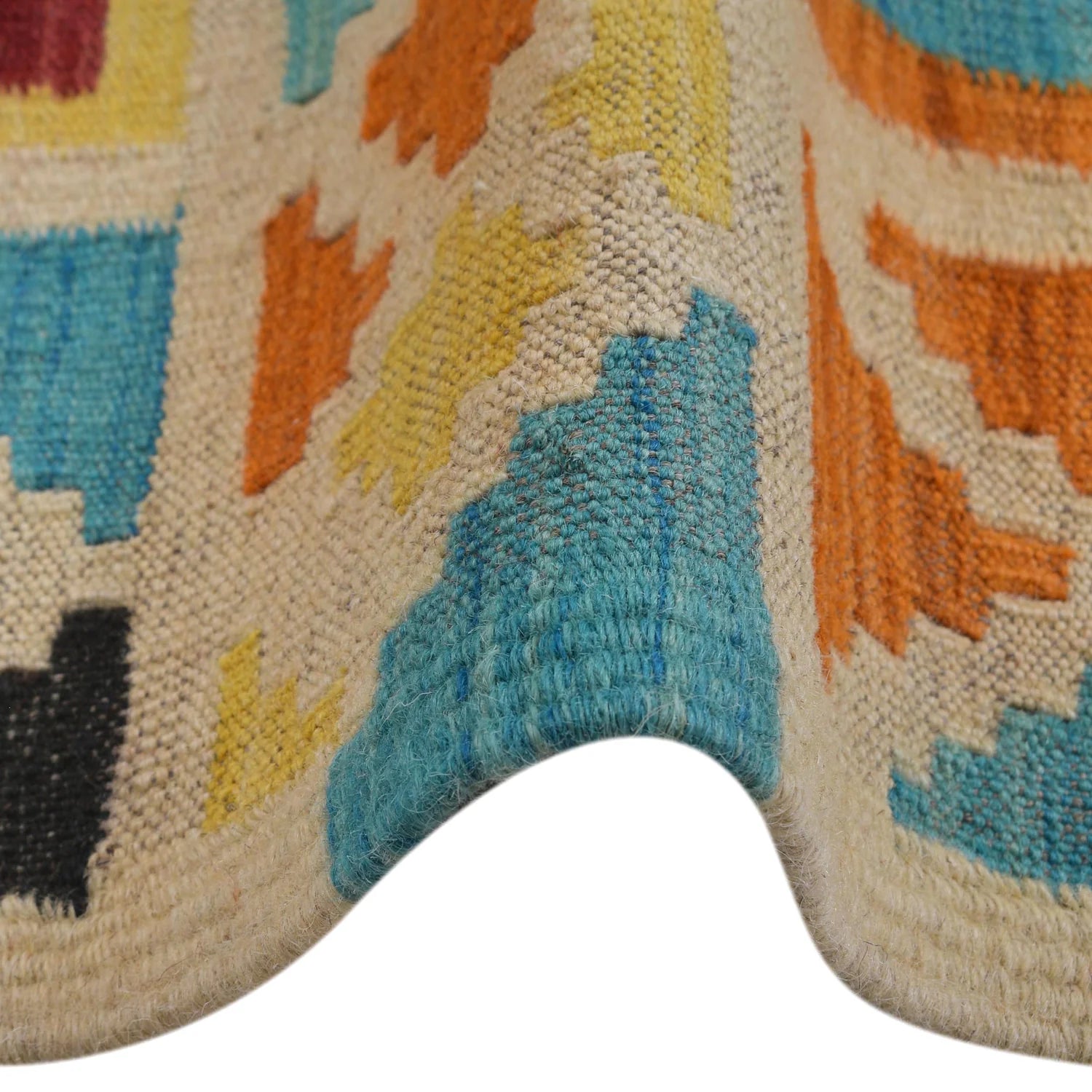 Handmade Natural Wool Kilim Rug 135 × 220 cm – No. Y31571