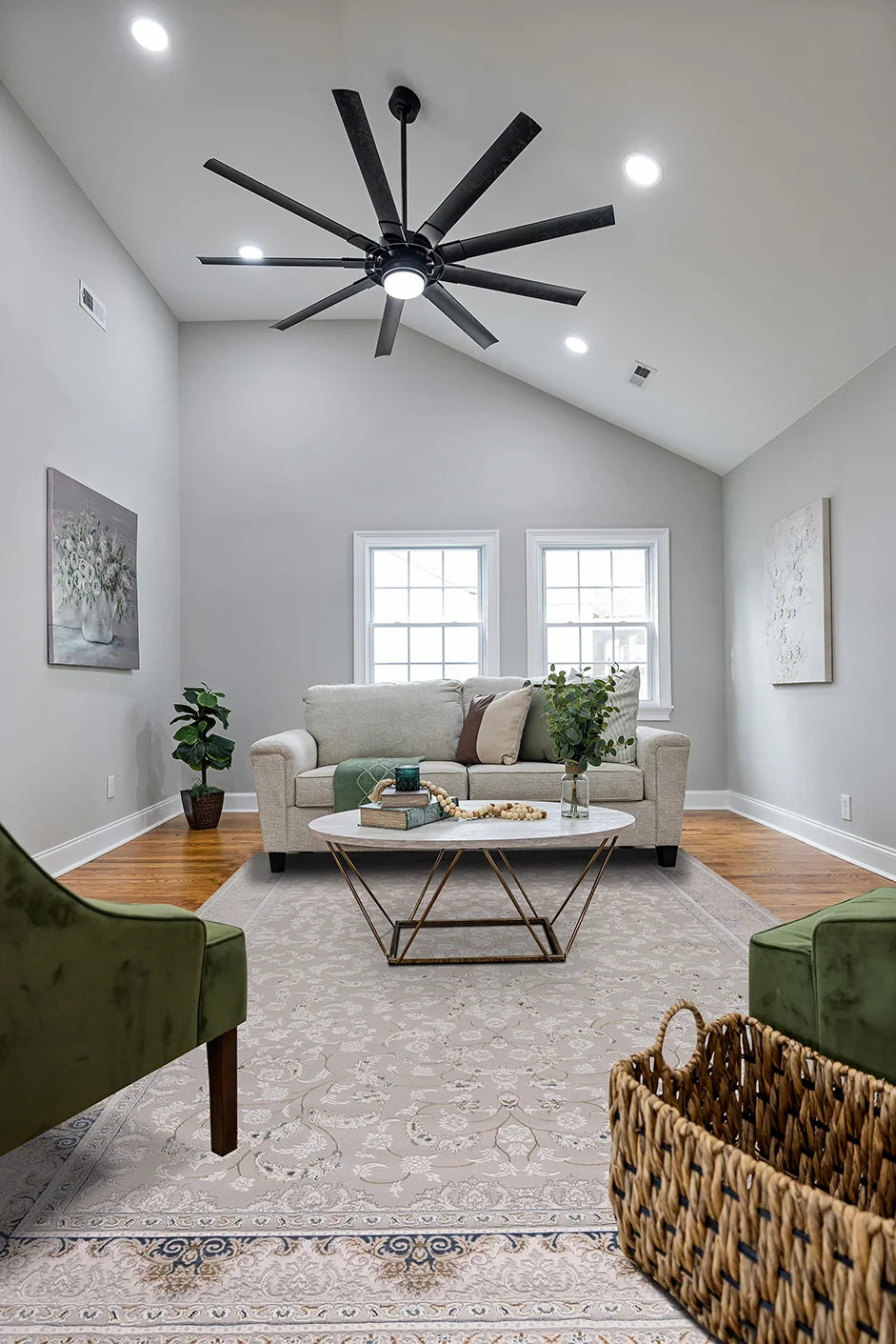 Sapphire Misty Damask Grey Blue Elegant Rug