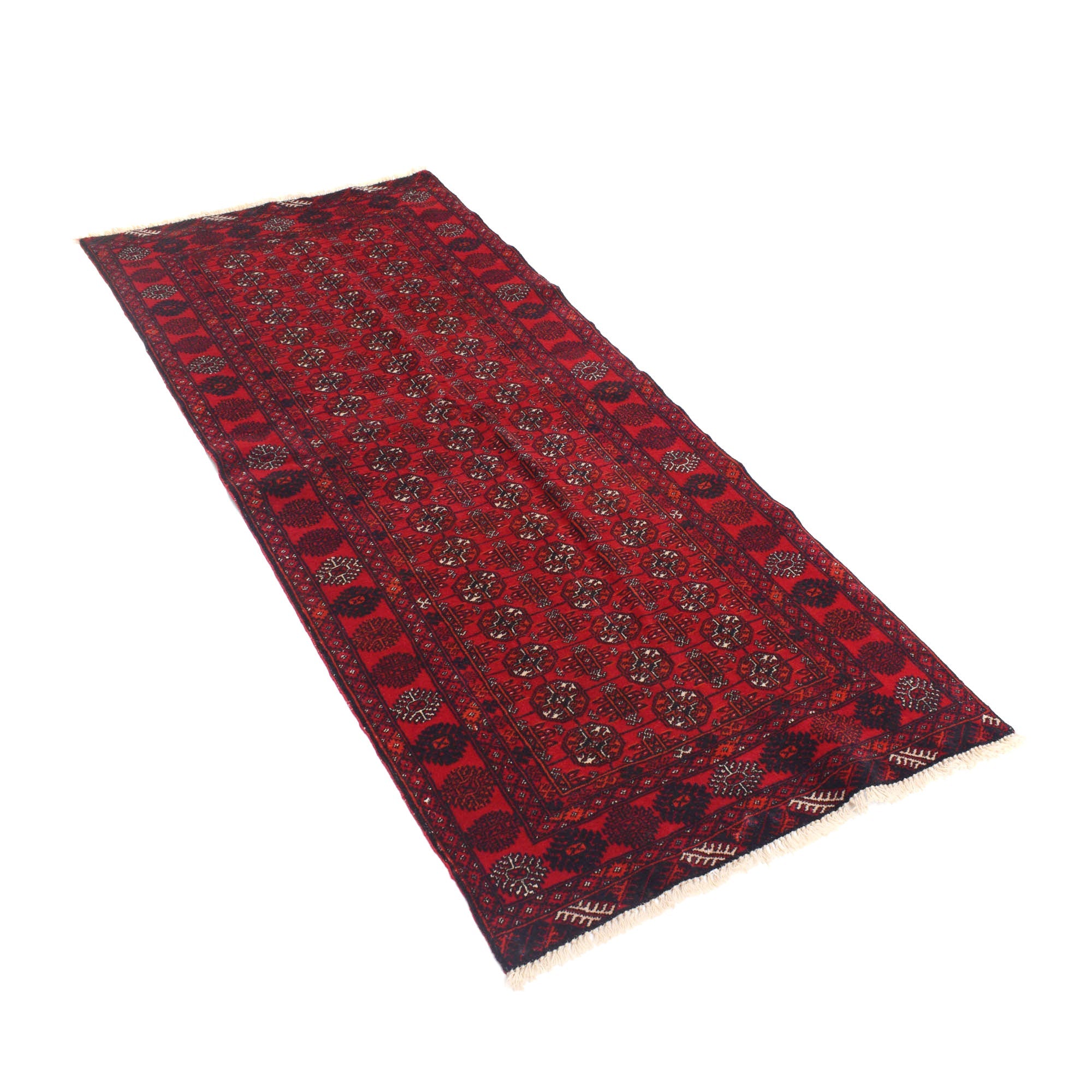 Handmade Bokhara Wool Runner Area Rug 79x185 cm (ID B20416)