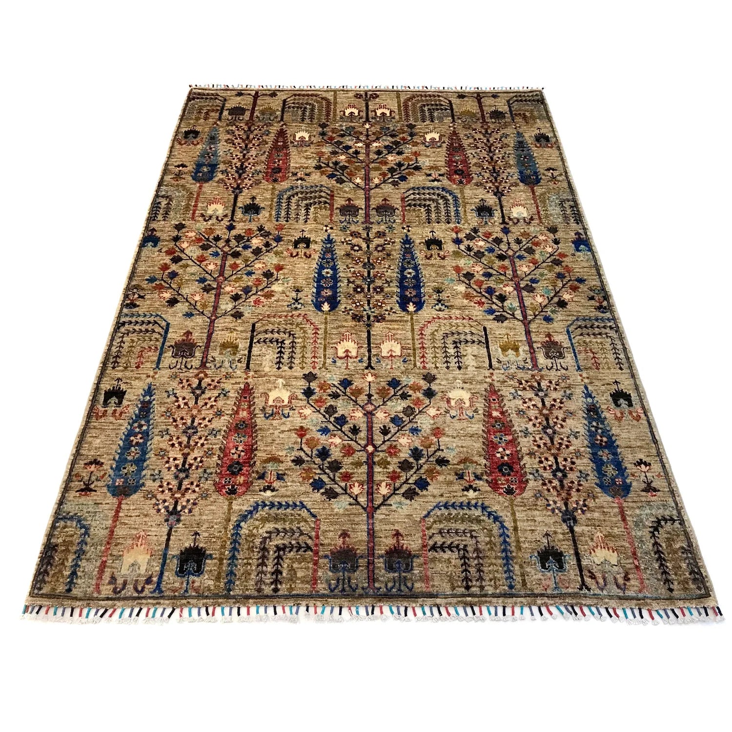 Handmade Tree of Life Rug 173 x 241 (cm) - No. B31294