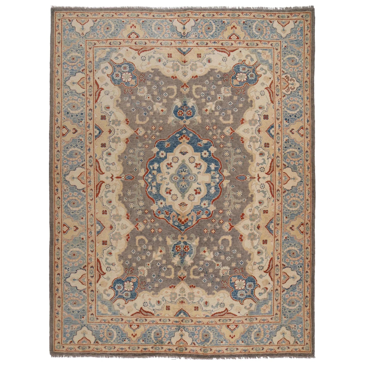 Hand Knotted Persian Design Heriz Rug 258 x 327 (cm) - No. B33052