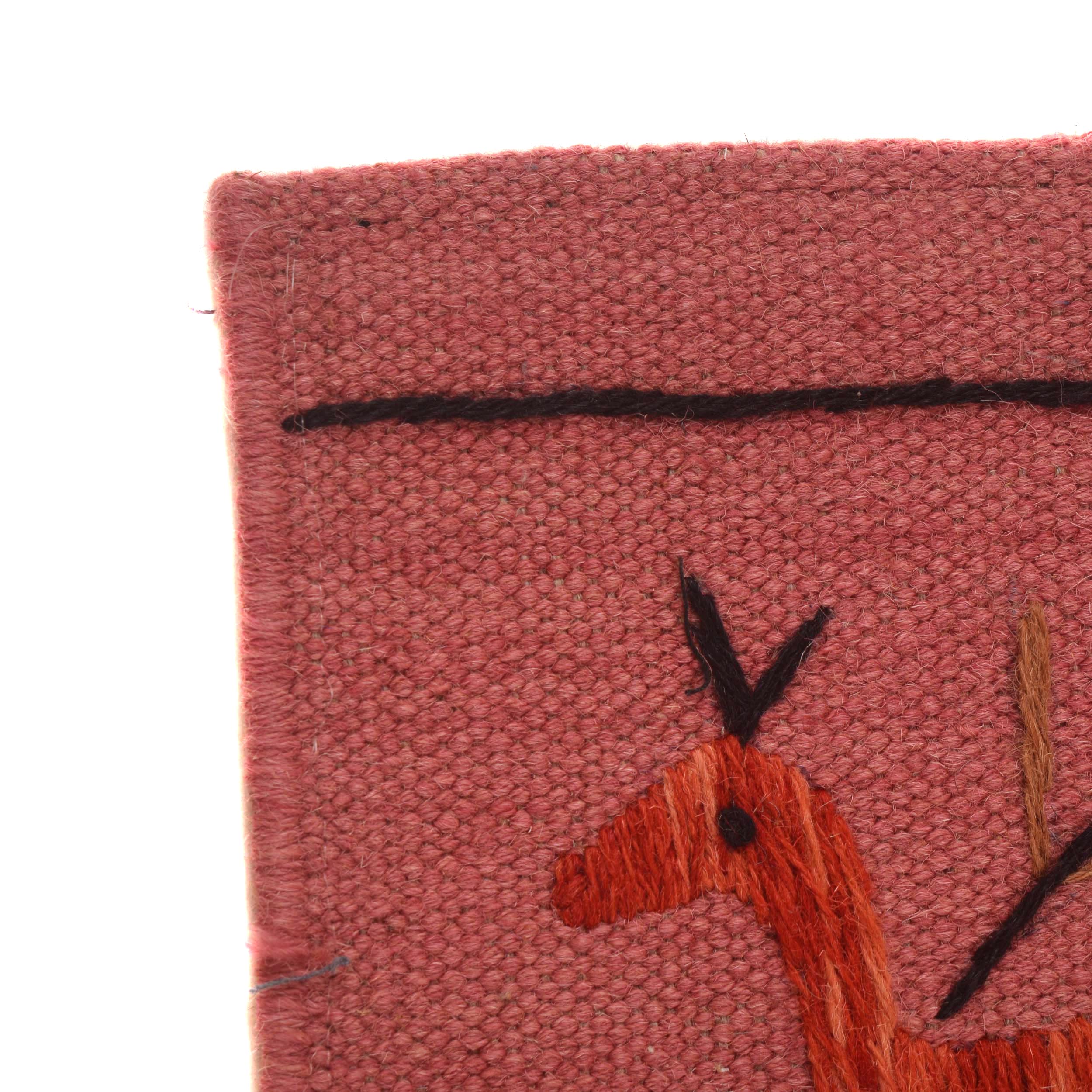 Pakistani Embroidery Kelim 2' 7" x 3' 11" (ft) - No. B34458