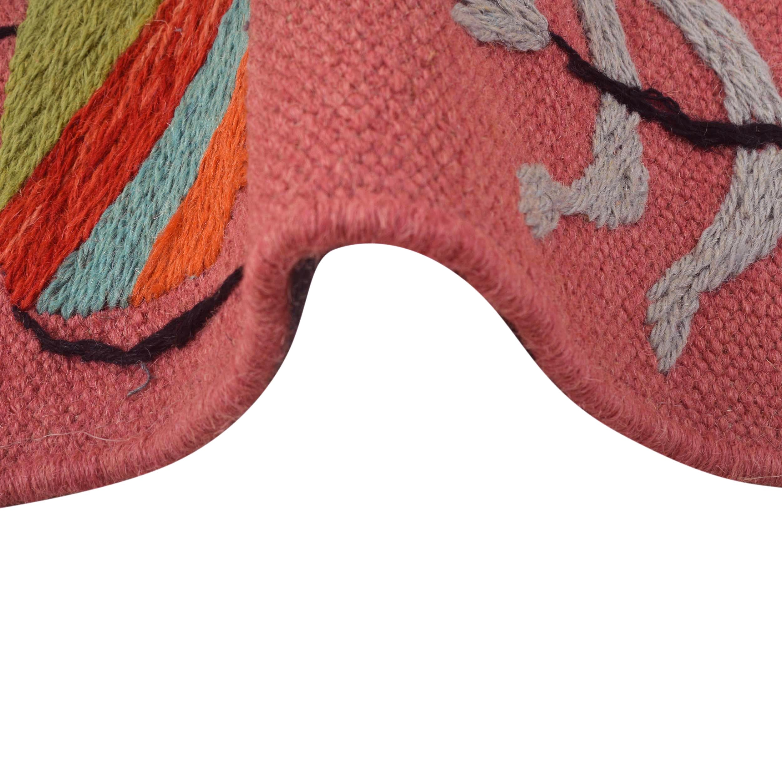 Pakistani Embroidery Kelim 2' 7" x 3' 11" (ft) - No. B34458