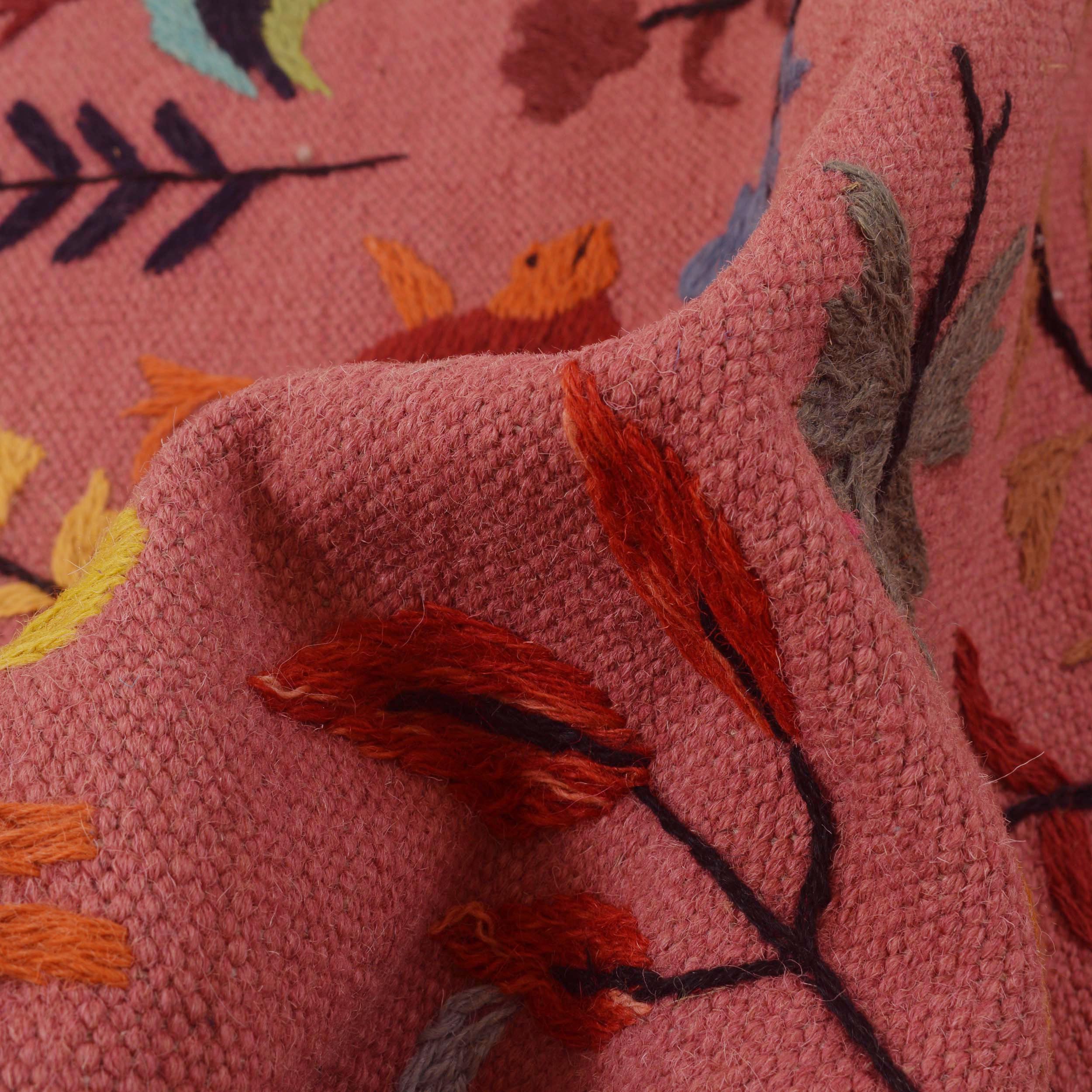 Pakistani Embroidery Kelim 2' 7" x 3' 11" (ft) - No. B34458