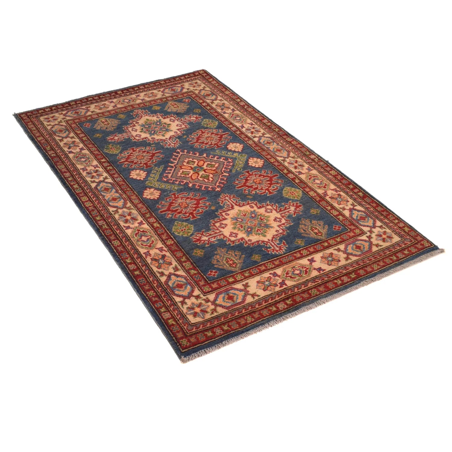 Blue Color Kazak Rug 98 x 153 (cm)- No. B34624