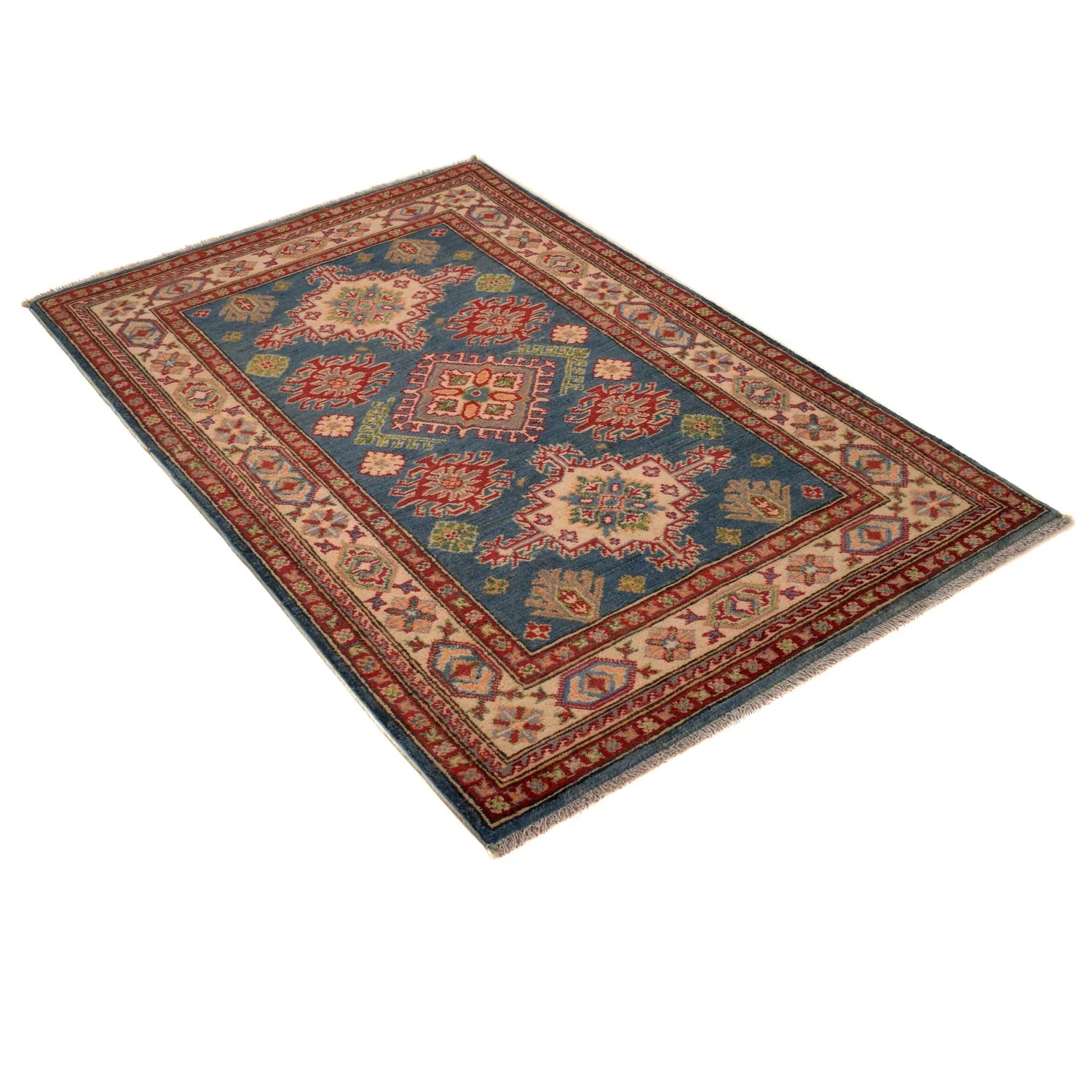 Blue Color Kazak Rug 98 x 153 (cm)- No. B34624