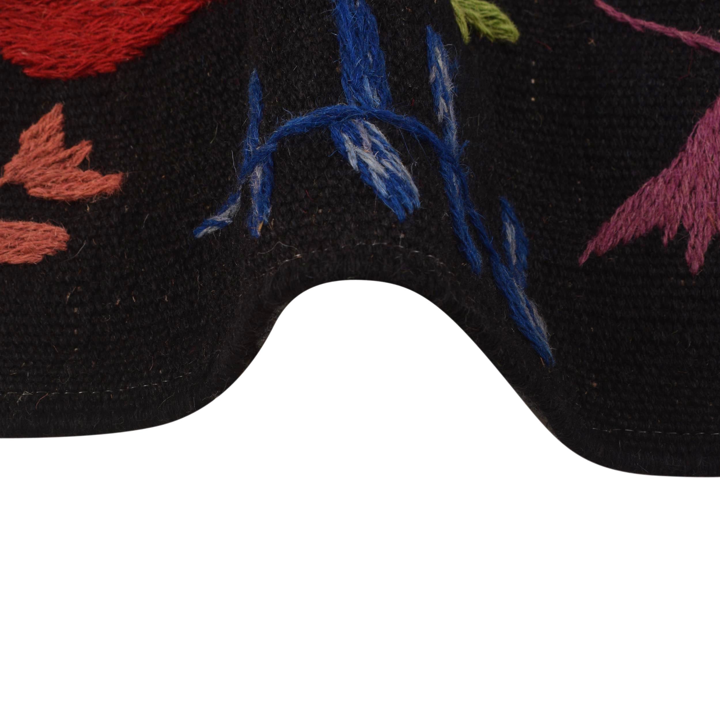 Pakistani Embroidery Kelim 2' 7" x 4' 0" (ft) - No. B34640