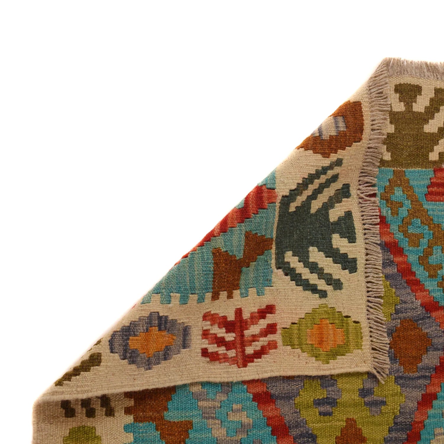 Handmade Vegetable Kilim 134 x 169 cm - No. B34707
