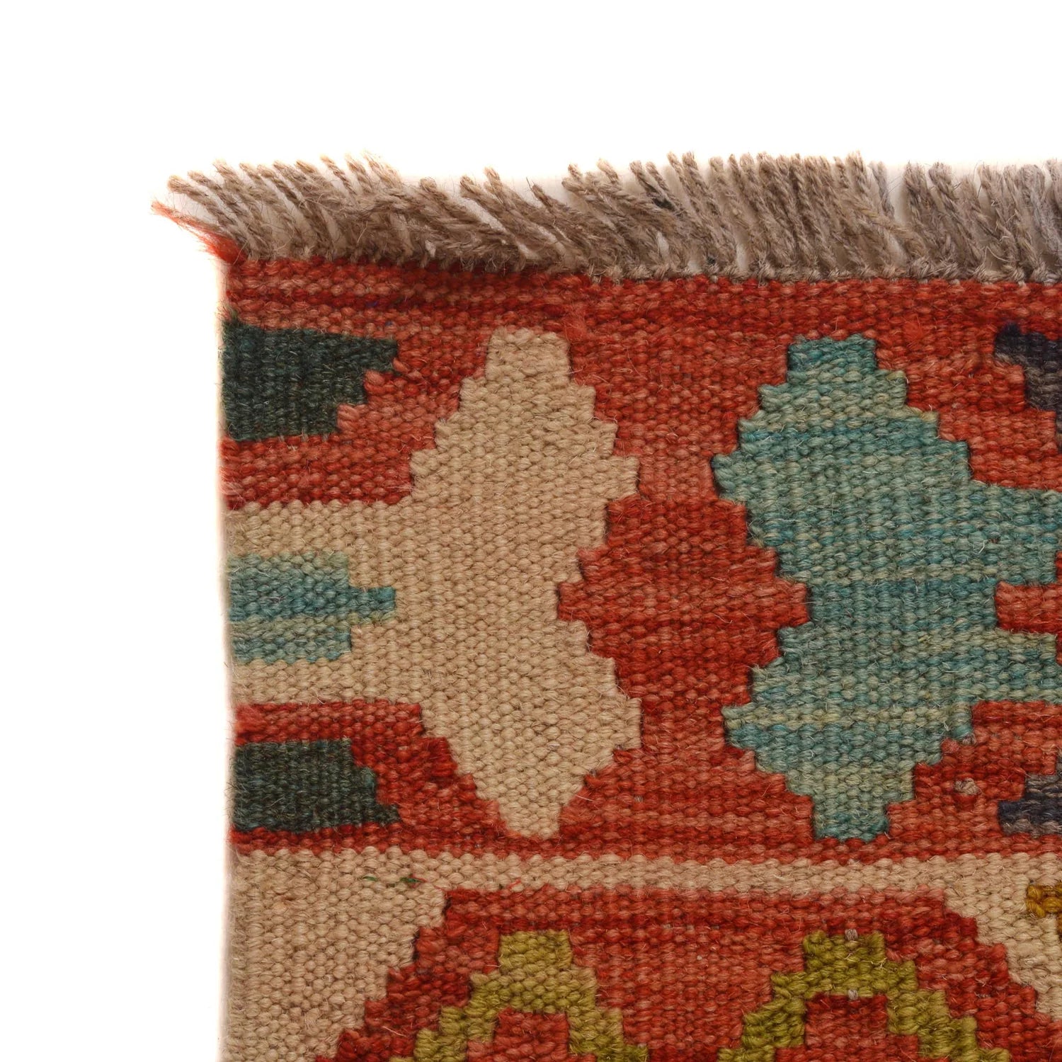 Handmade Natural Wool Kilim Rug 155 × 195 cm – No. B34747