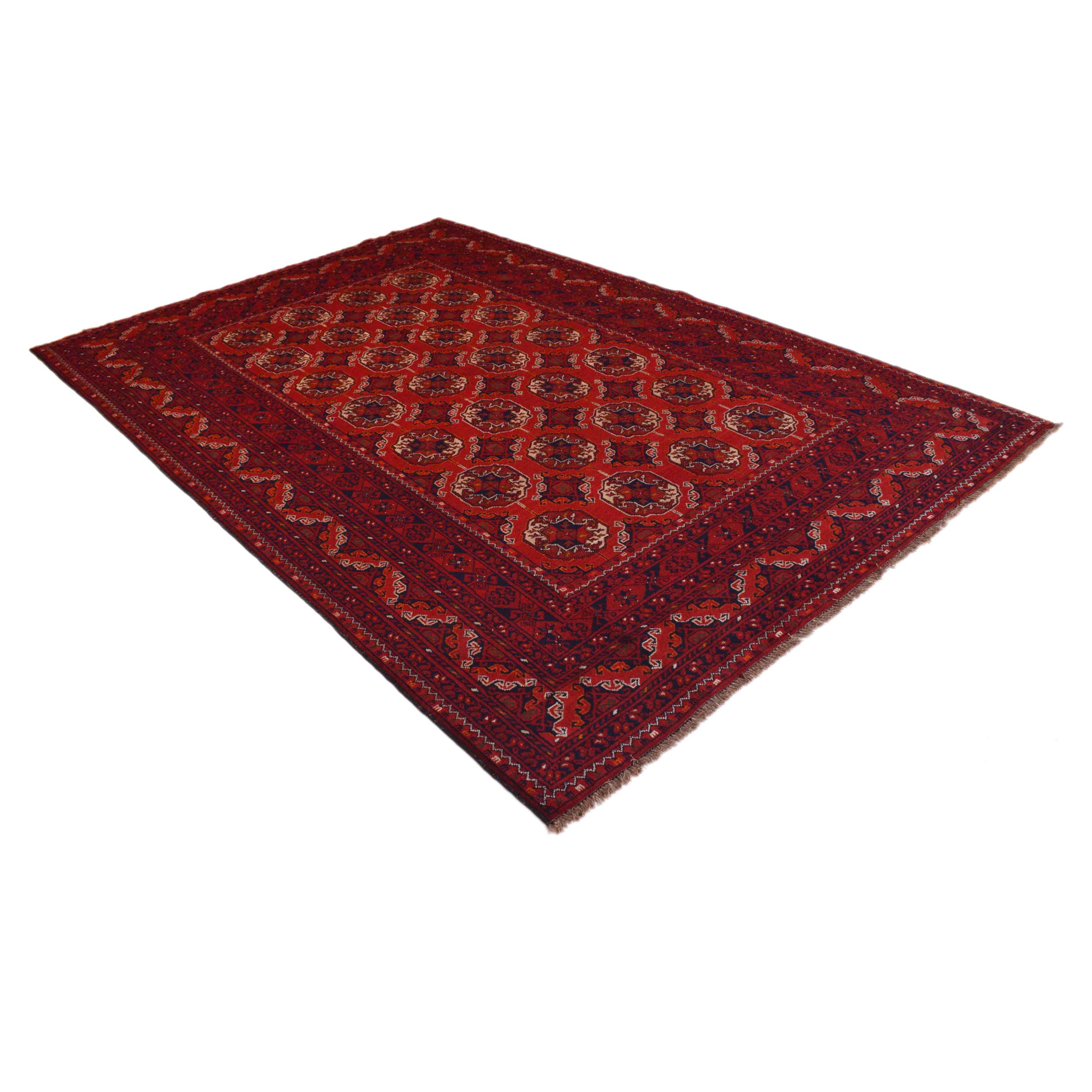 Handmade Wool Bokhara Area Rug 6'4"x9'6" (ID B35168) Premium