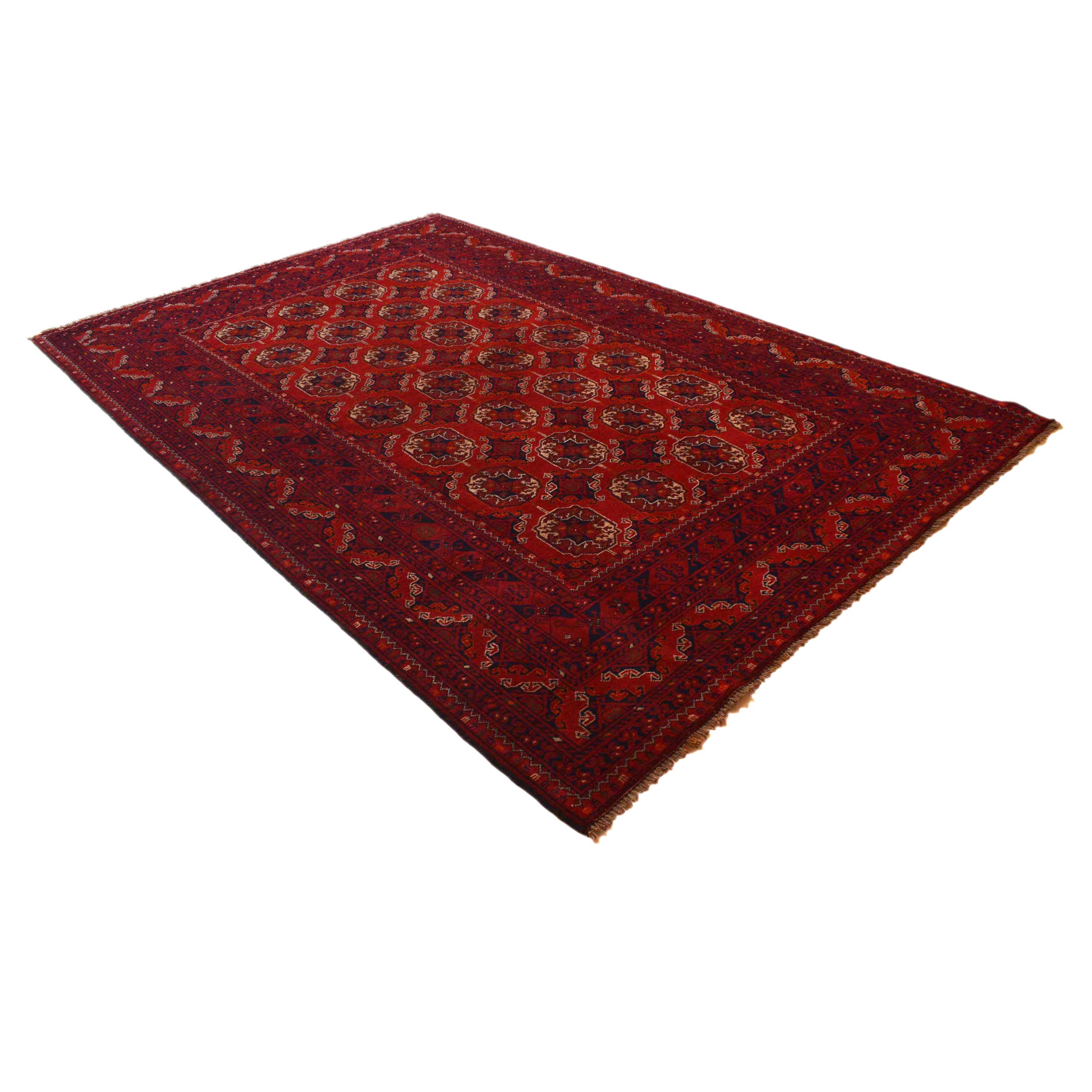 Handmade Wool Bokhara Area Rug 6'4"x9'6" (ID B35168) Premium