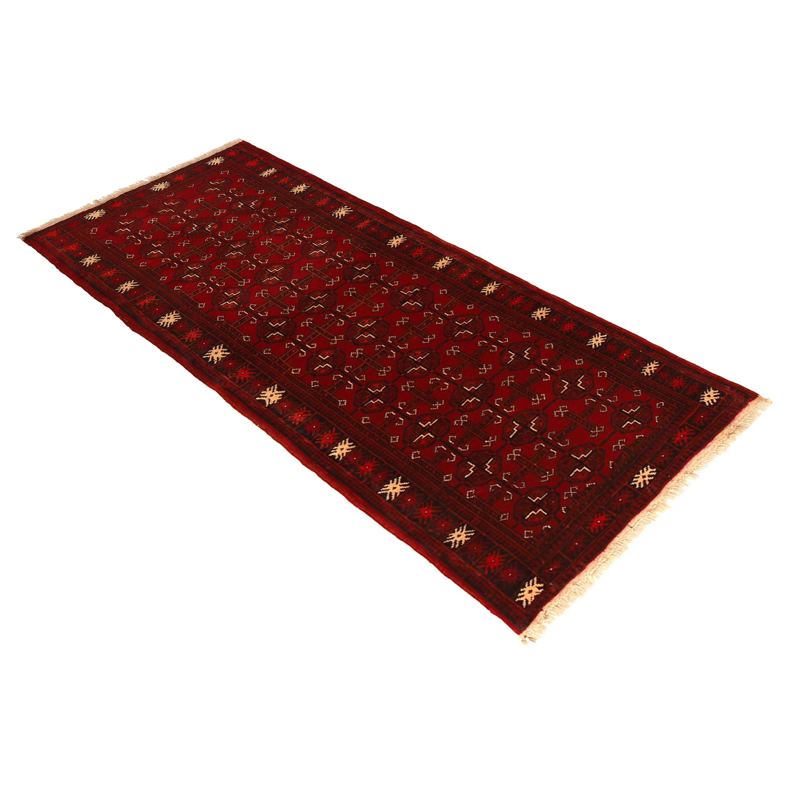 Handmade Bokhara Wool Runner Rug 71x173cm (ID B35797)
