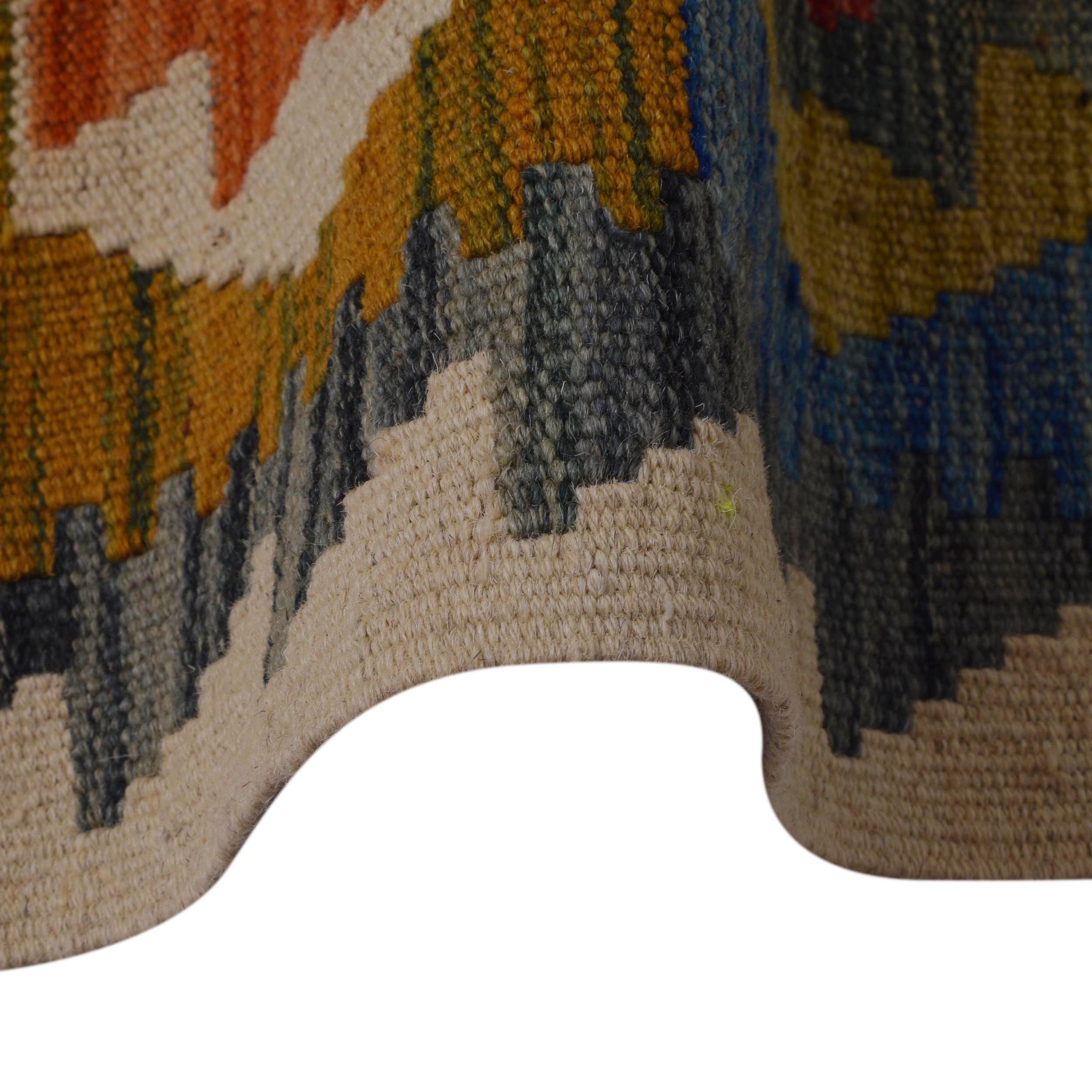 Handmade Vegetable Kelim 6' 0" x 7' 10" (ft) - No. B35923