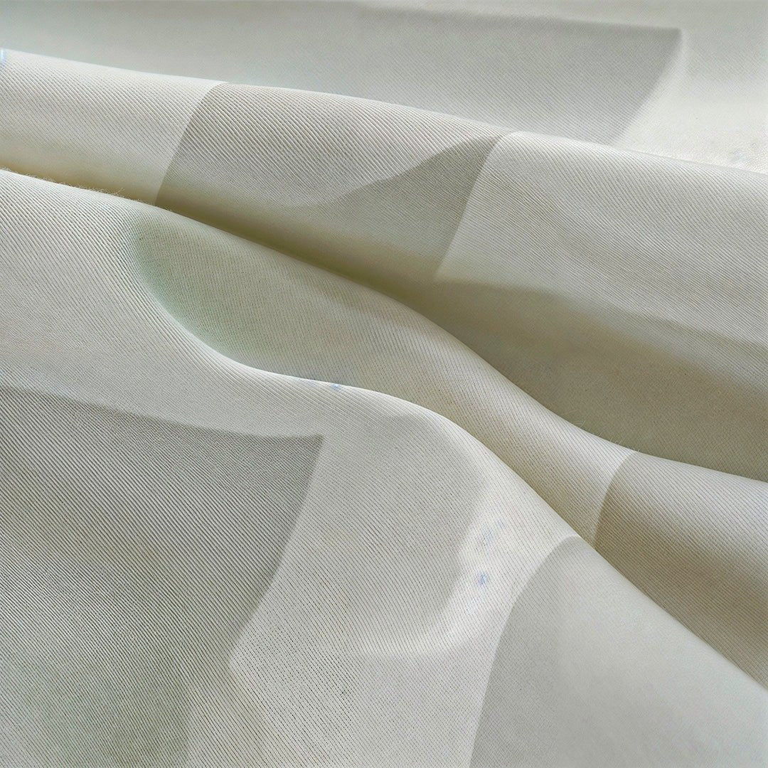 Luxury Cotton Satin Duvet Cover Set – White & Grey Stripes - Aladdinrugs