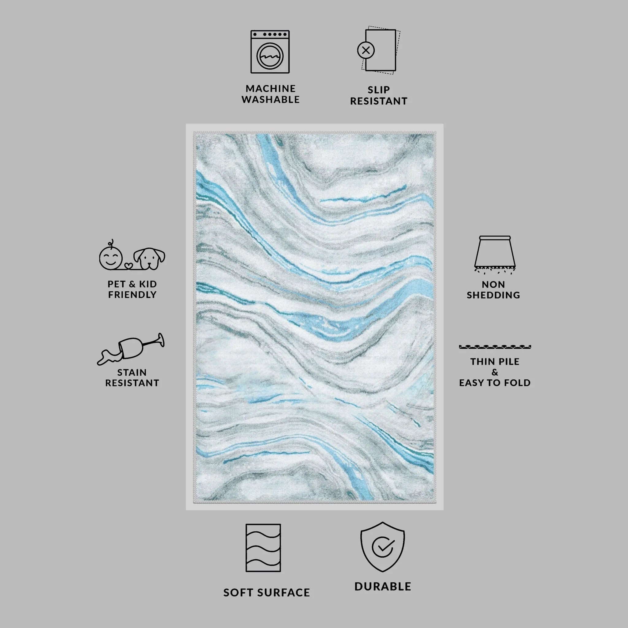 Chic Marble Runner - Aladdinrugs