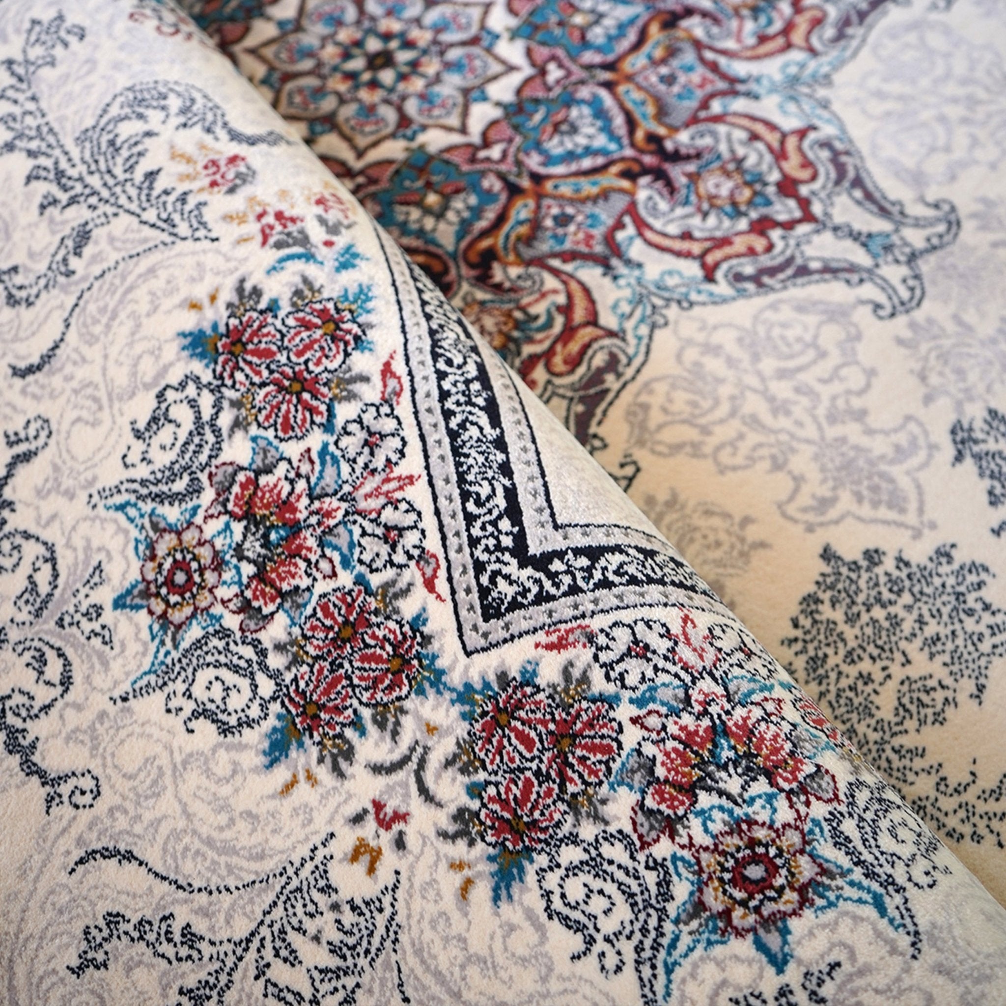 Convivial Cream Persian Area Rug - Aladdinrugs