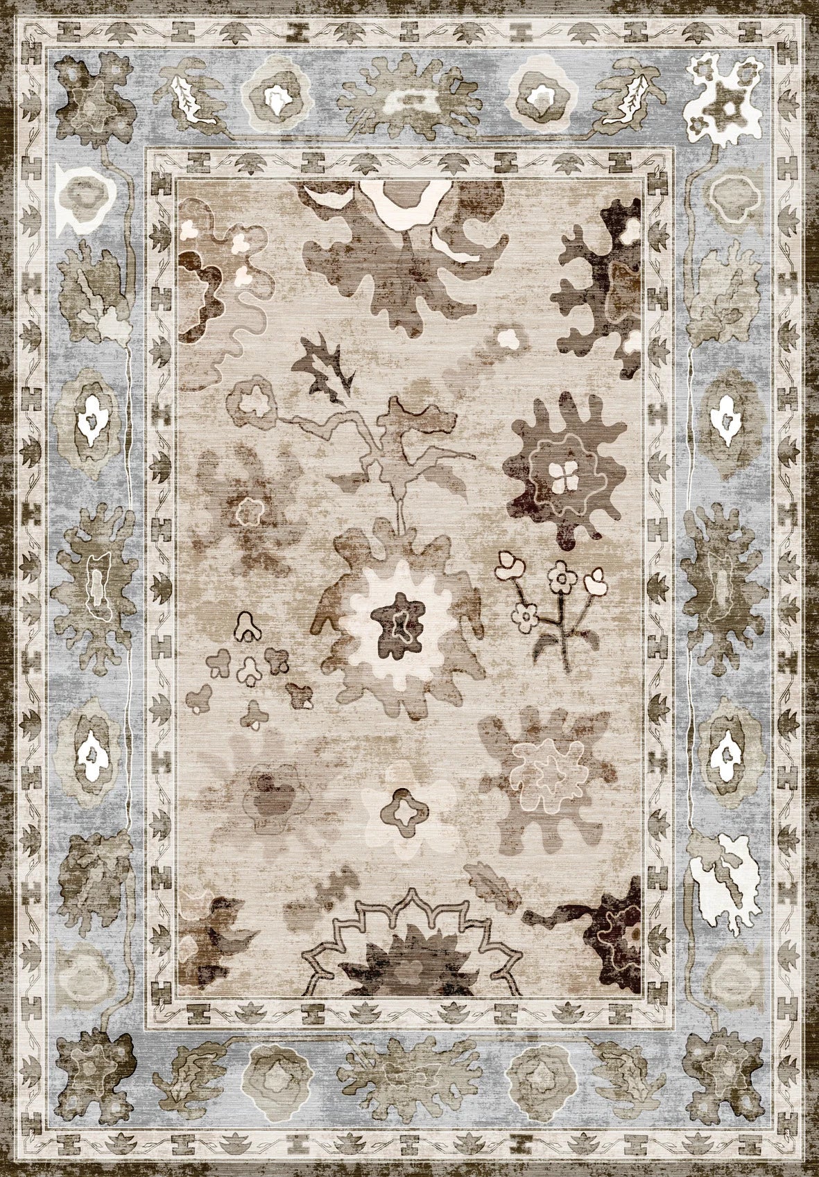 Faded Beige Rug - Aladdinrugs