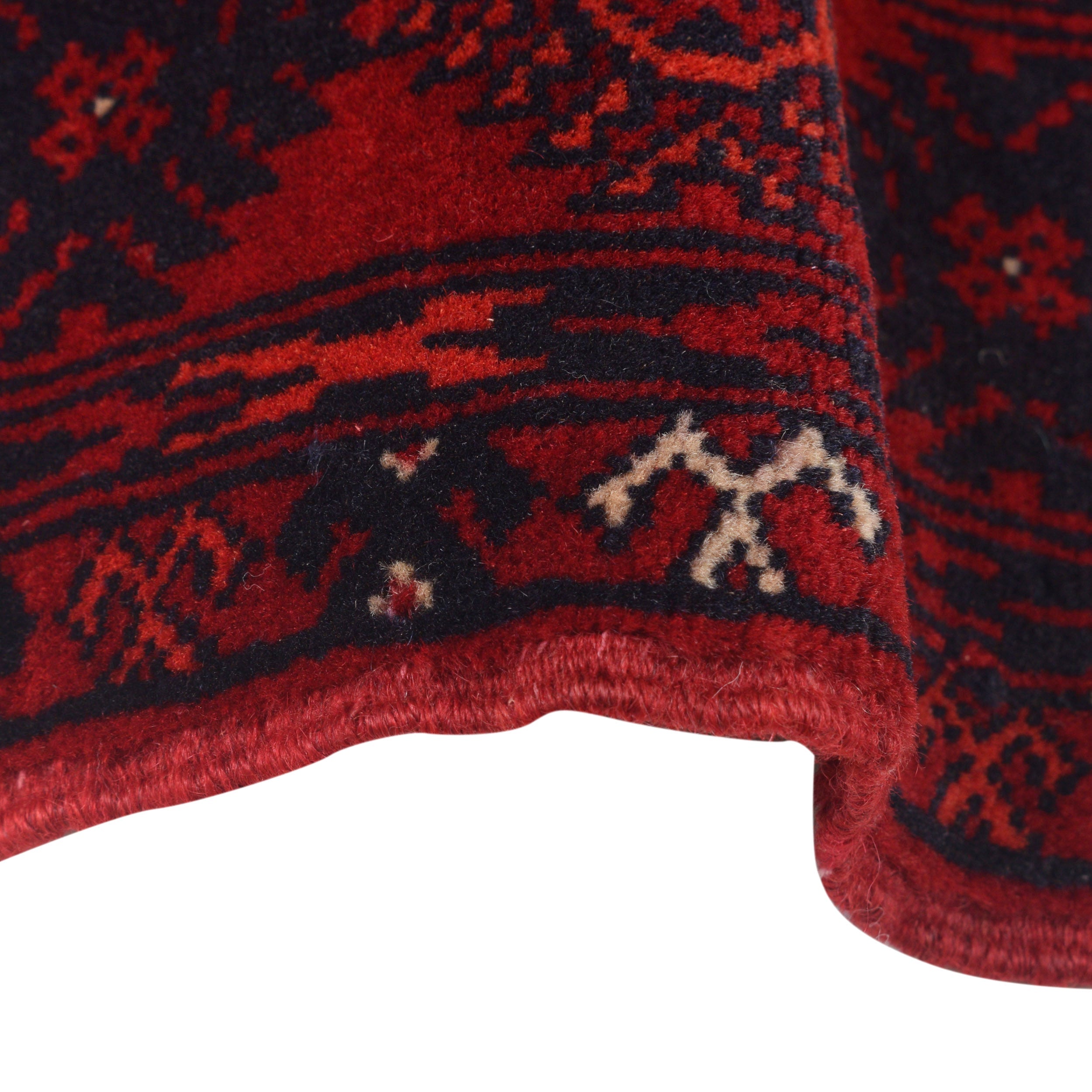 Handmade Bokhara Runner Wool-Rug 34 x 68 (in) (ID 22927)