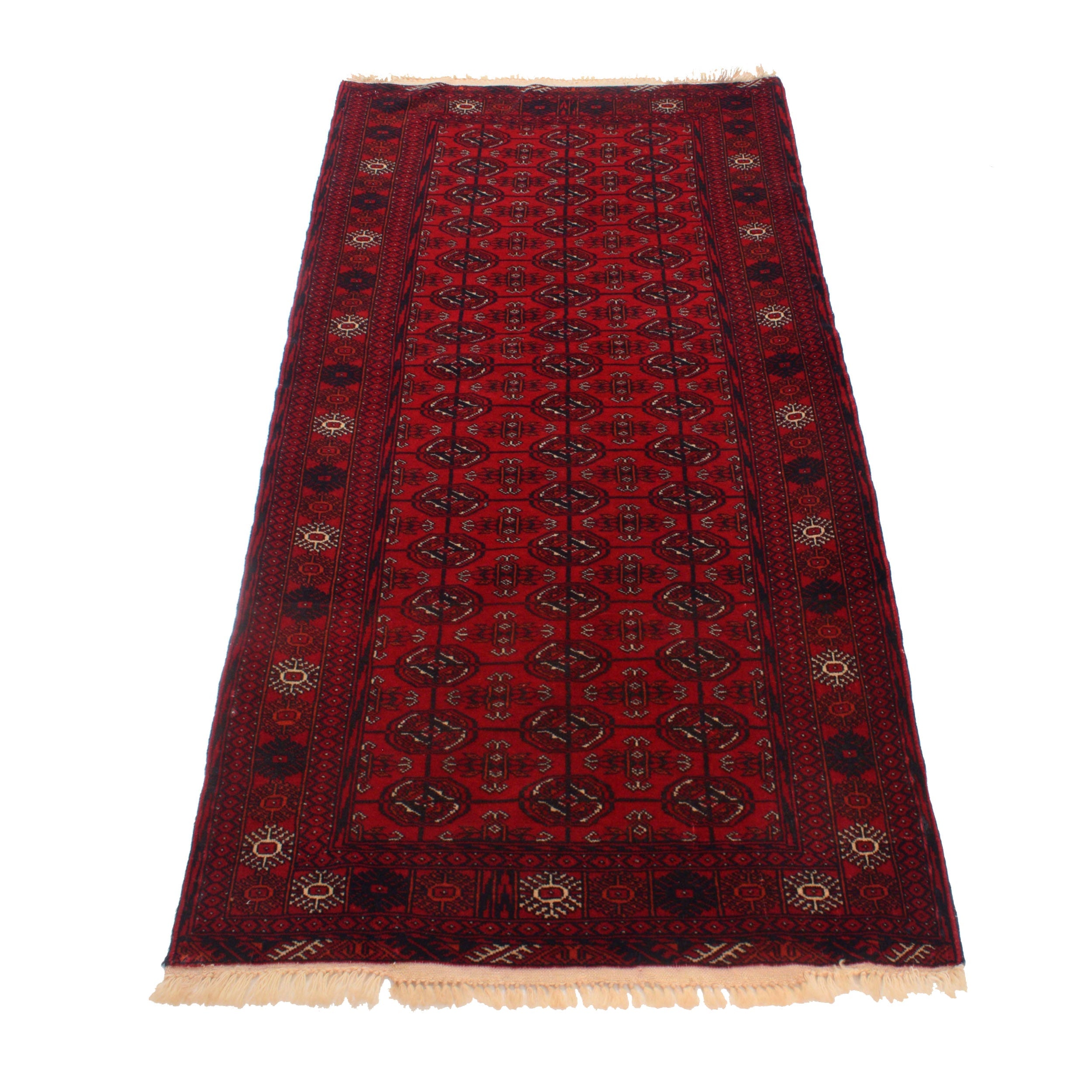 Handmade Bokhara Wool Runner 83 x 166 (cm) (ID G22928)