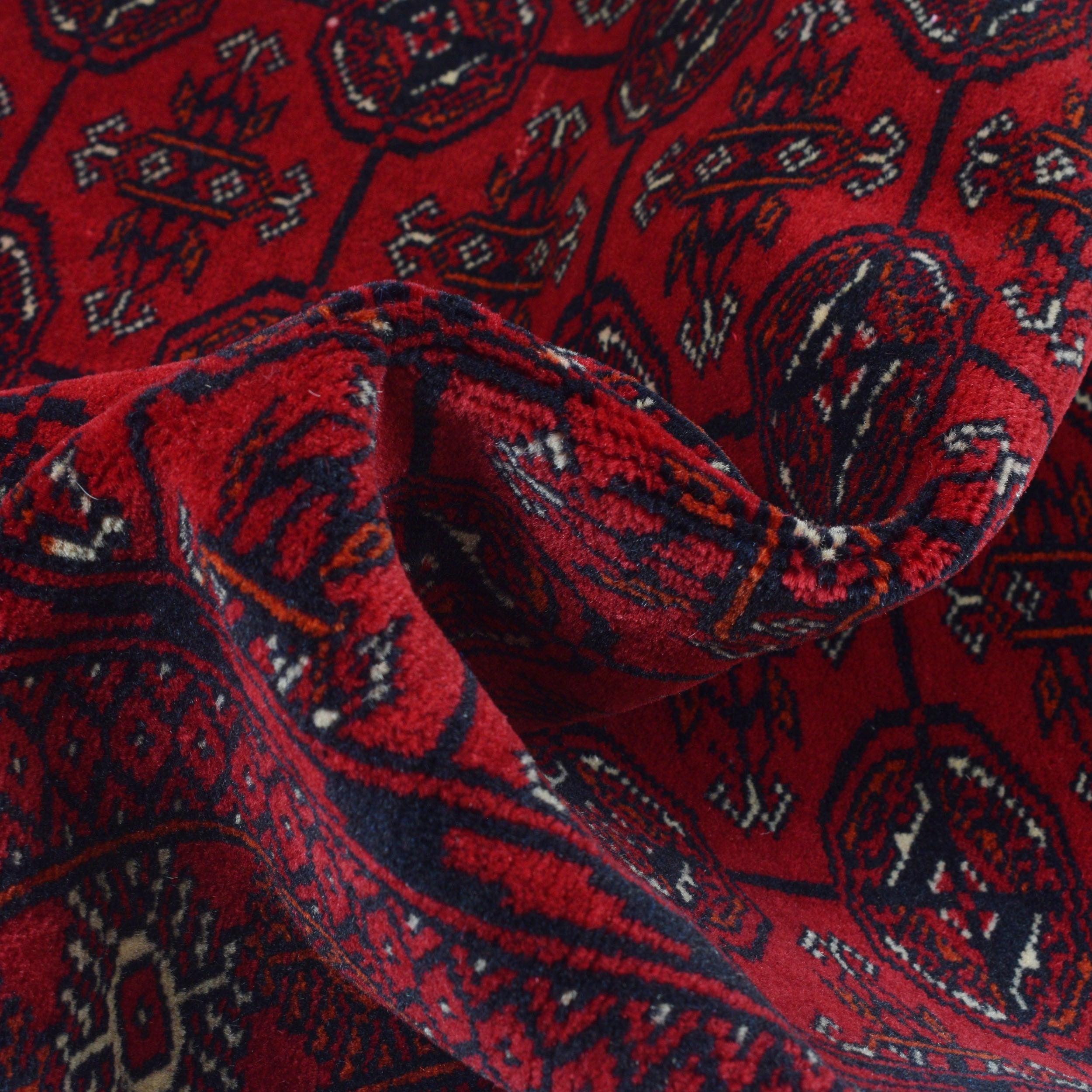 Handmade Bokhara Runner Wool Area Rug 83x166cm (ID G22928)