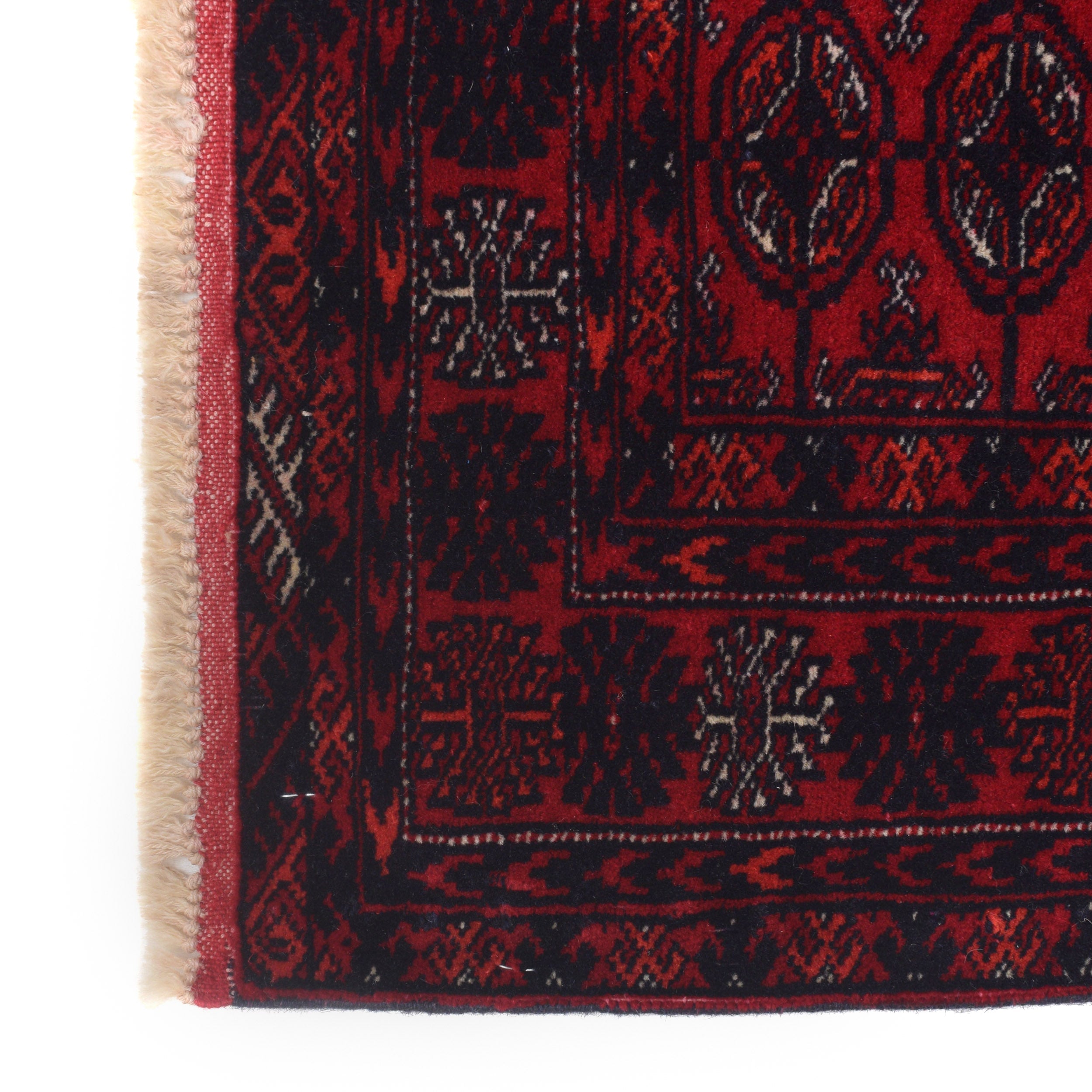 Handmade Bokhara Runner Red 84 x 168 cm (ID G22931)